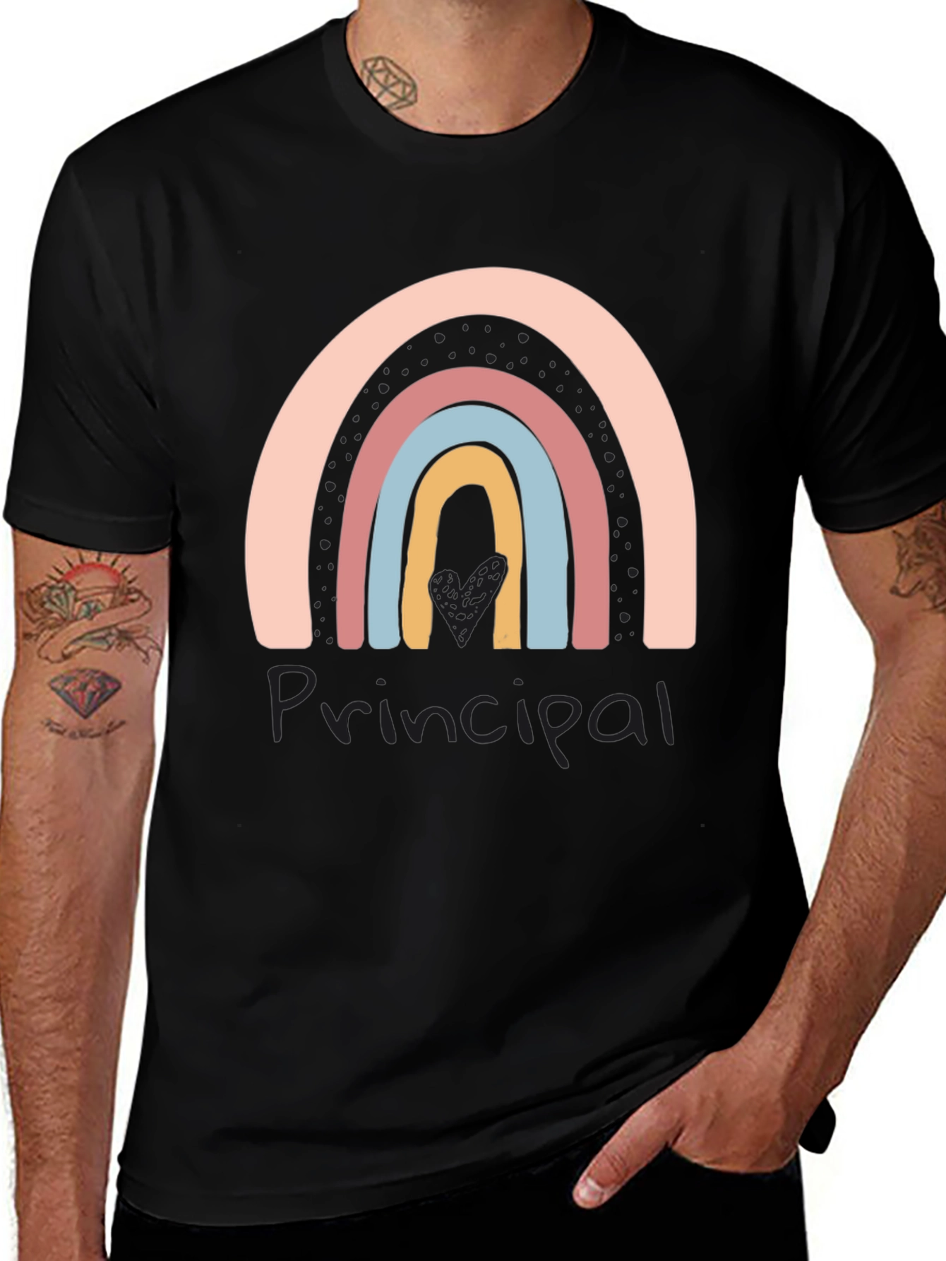 Principal Rainbow Graphic T-Shirt