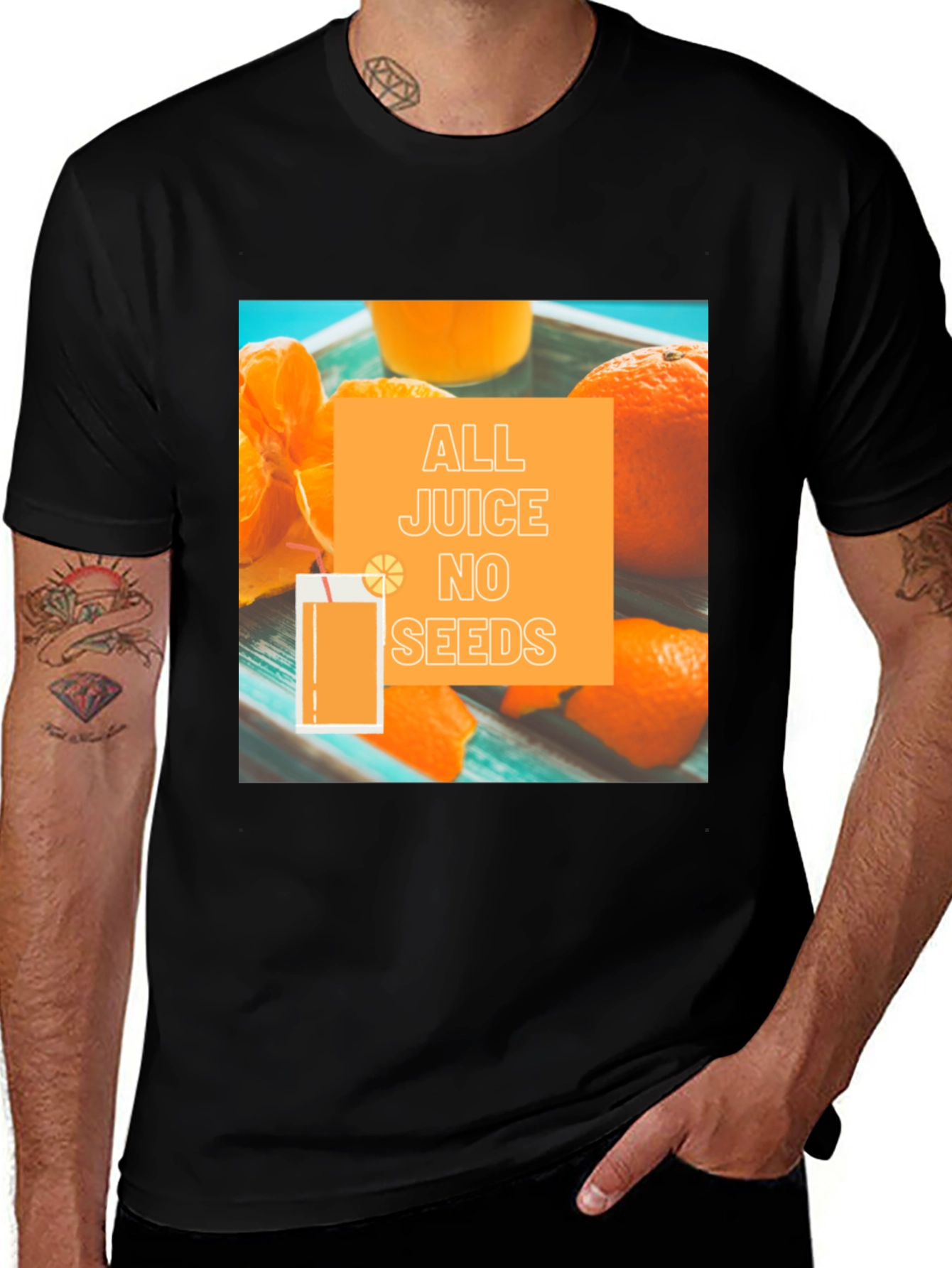 Variant 9 of All Juice No Seeds Graphic Tee