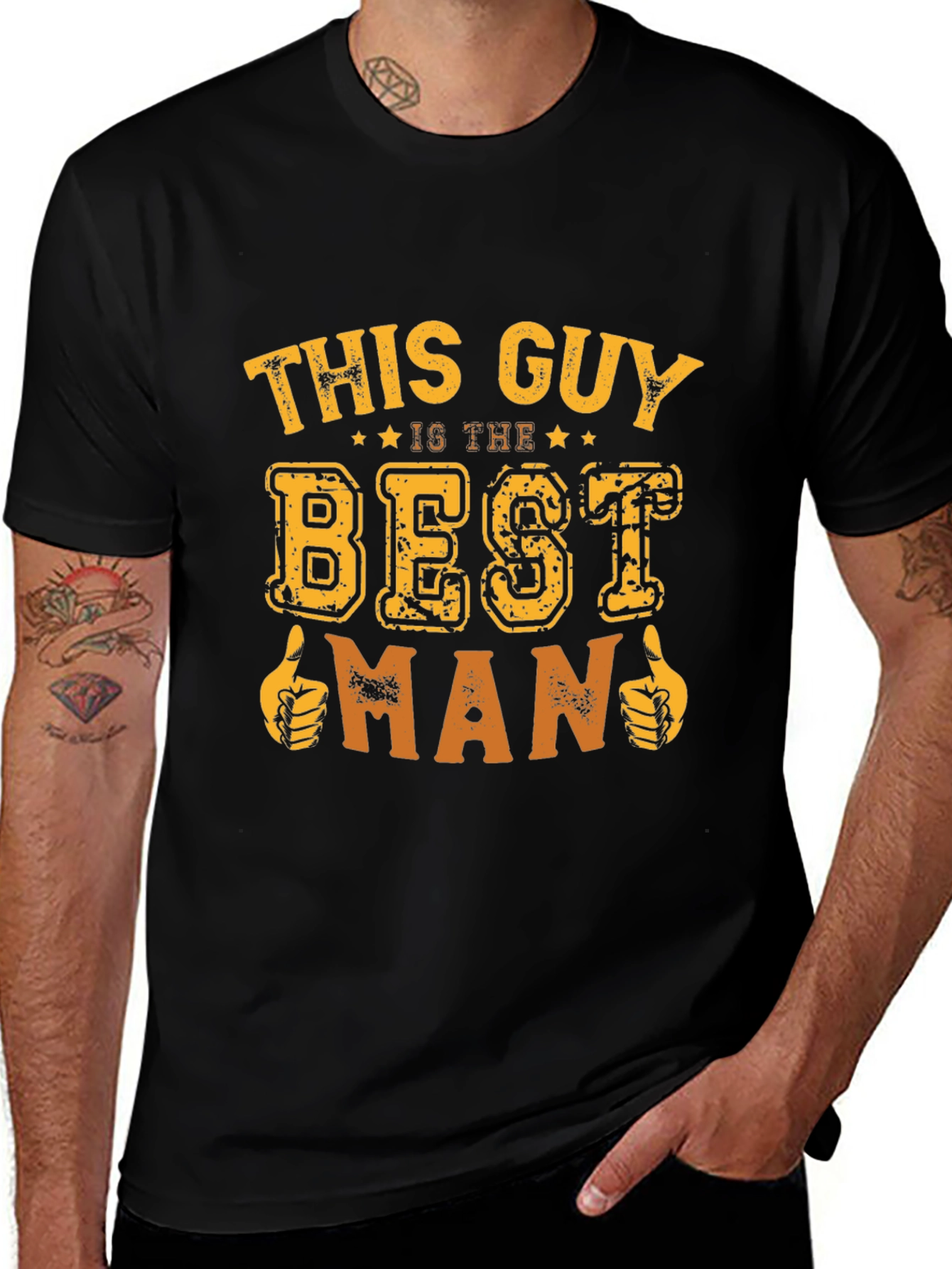 Variant 29 of Best Man T-Shirt, Funny Wedding Party Tee