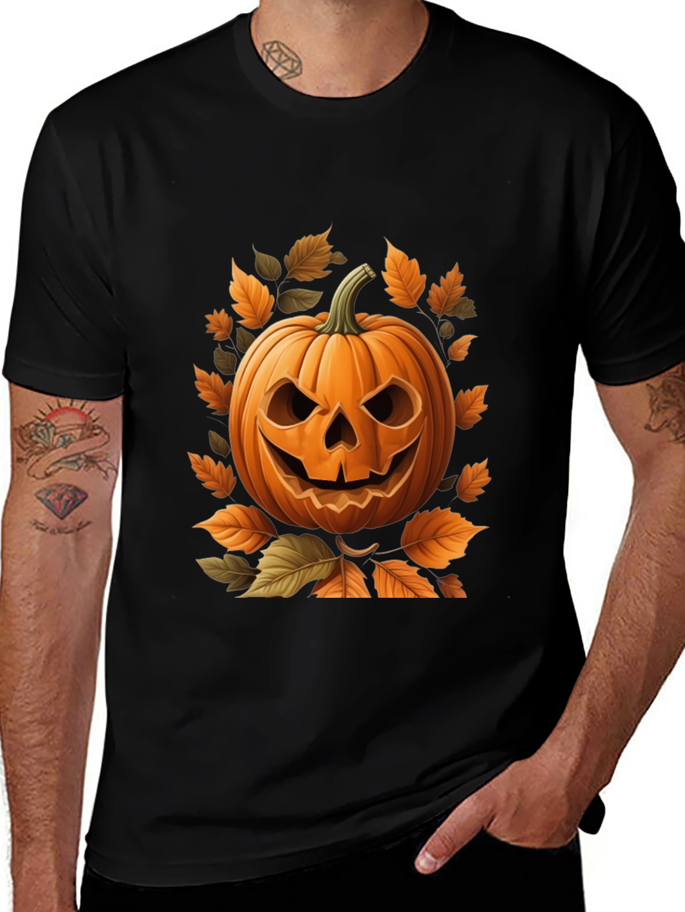 Variant 23 of Spooky Pumpkin Halloween Graphic T-Shirt