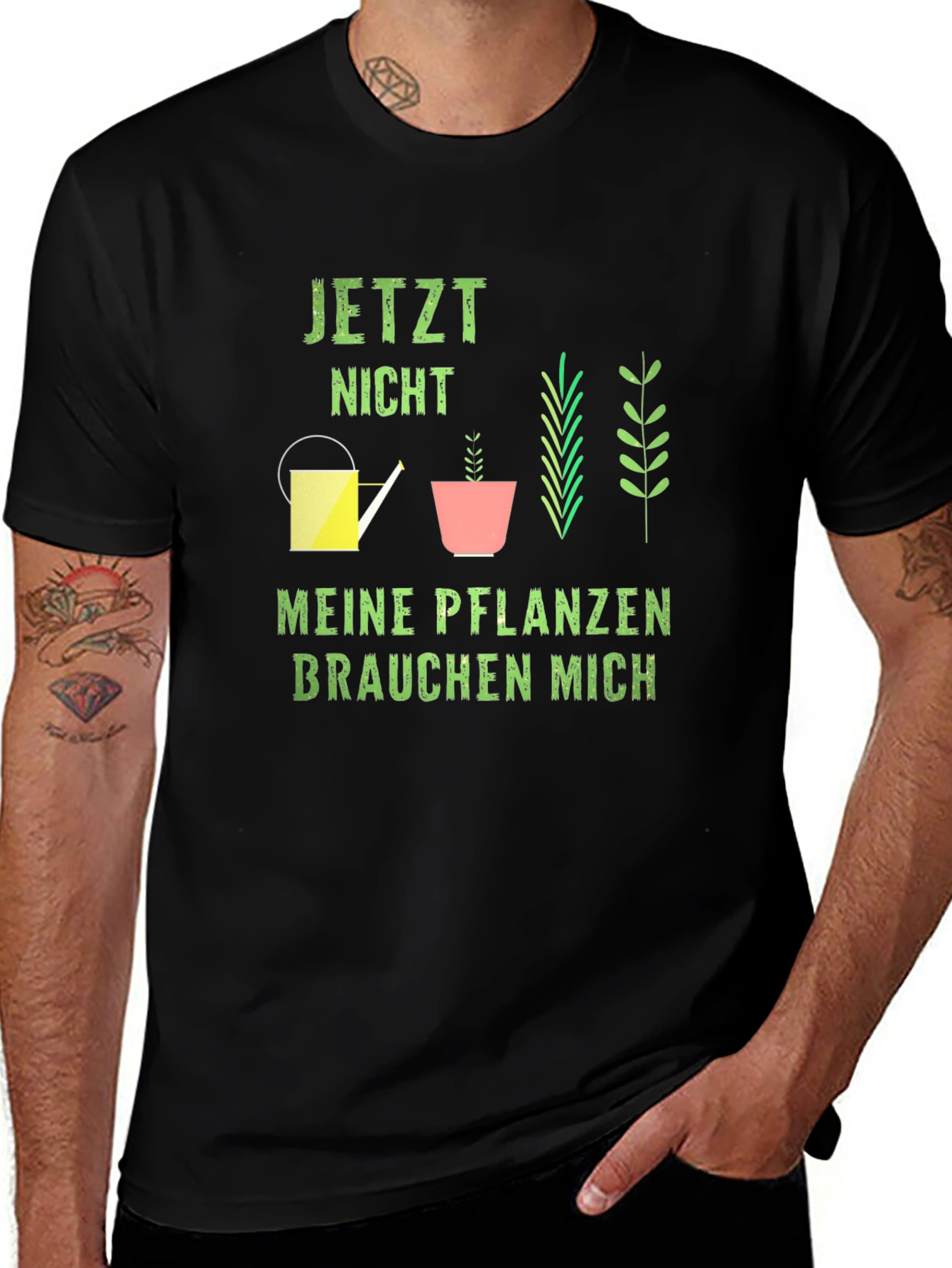 Variant 16 of Plant Lover Graphic Tee - Meine Pflanzen Brauchen Mich