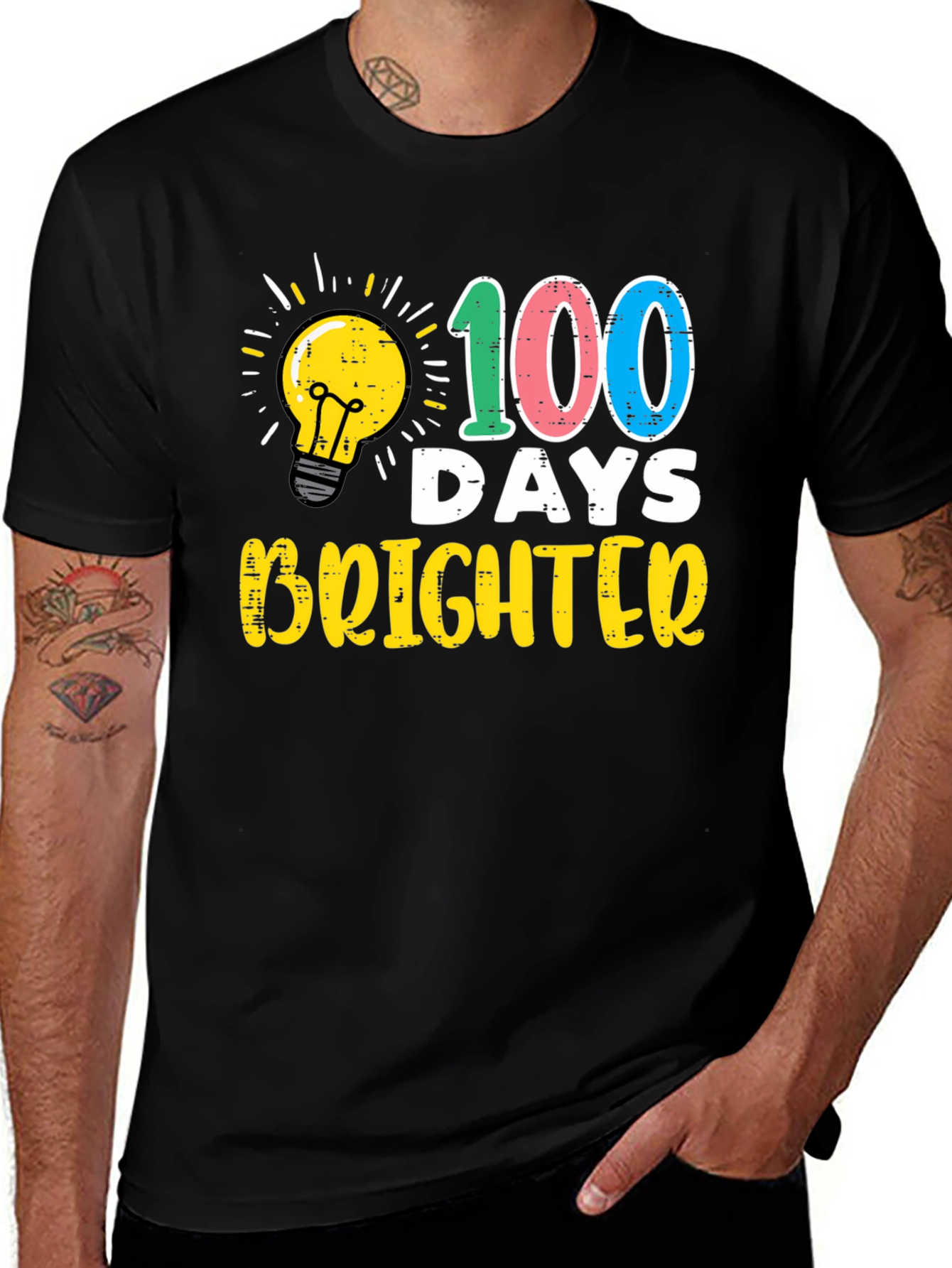 100 Days Brighter Teacher T-Shirt
