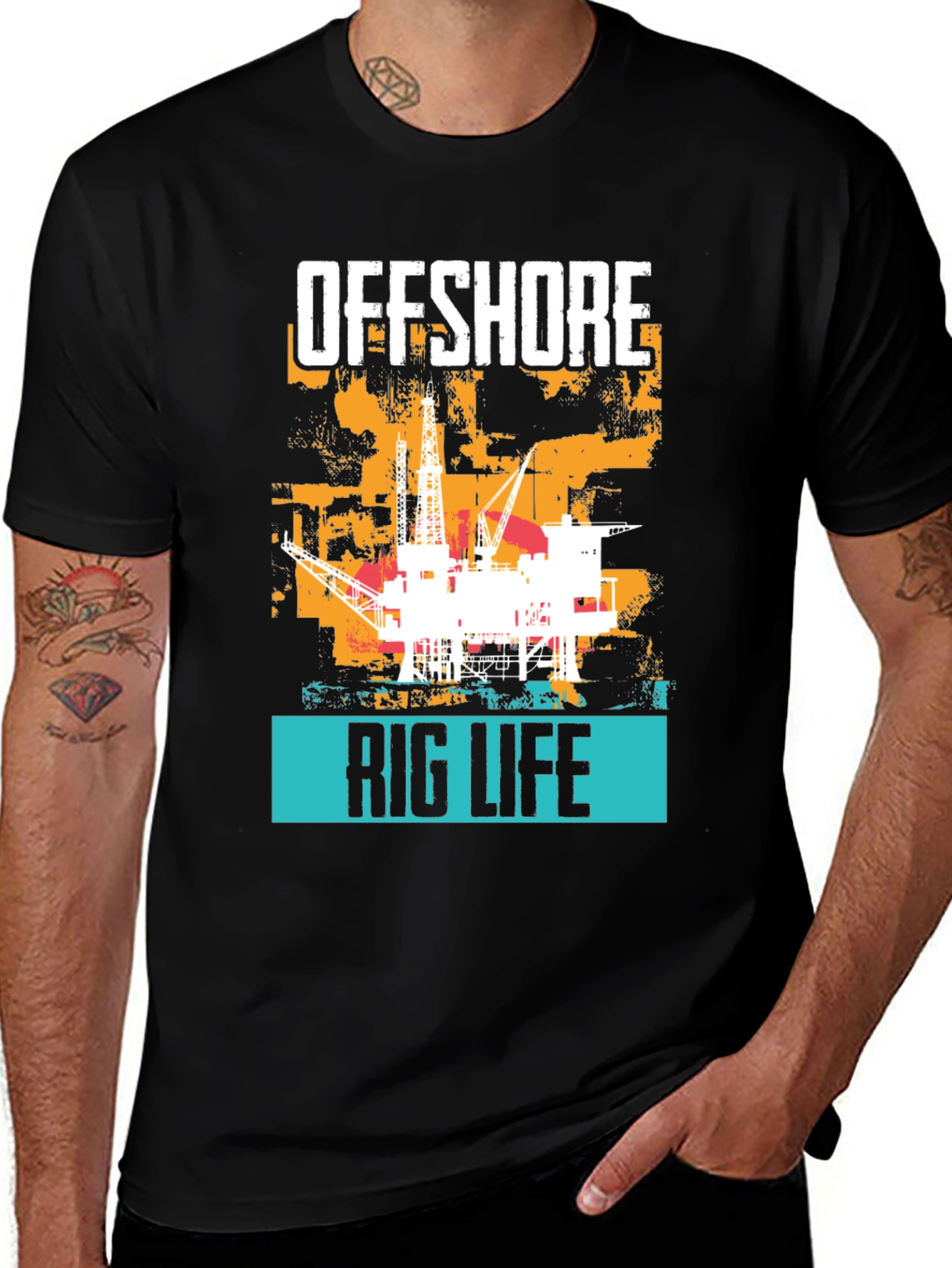 Offshore Rig Life Graphic T-Shirt