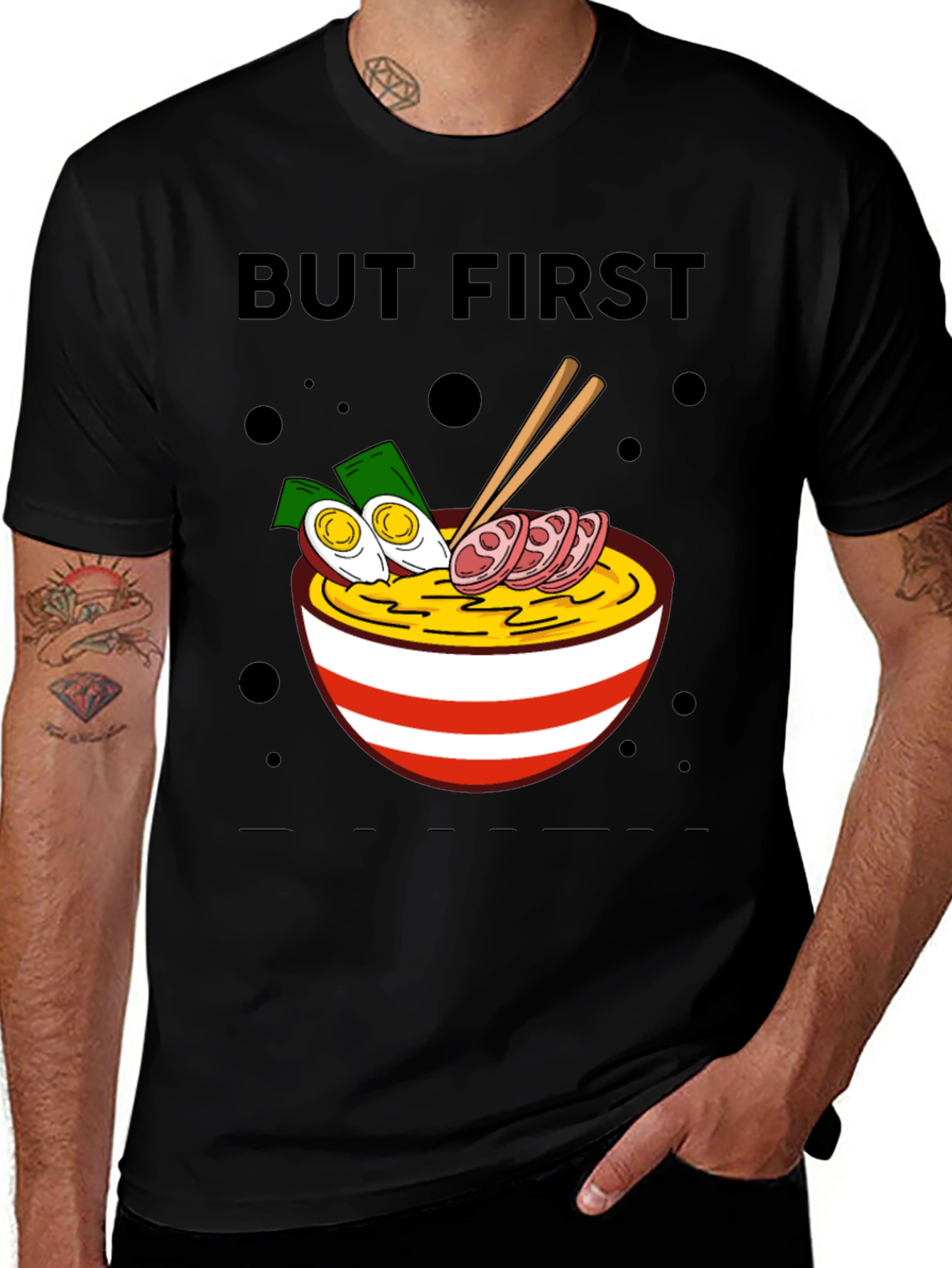 But First Ramen Graphic Tee - Foodie T-Shirt