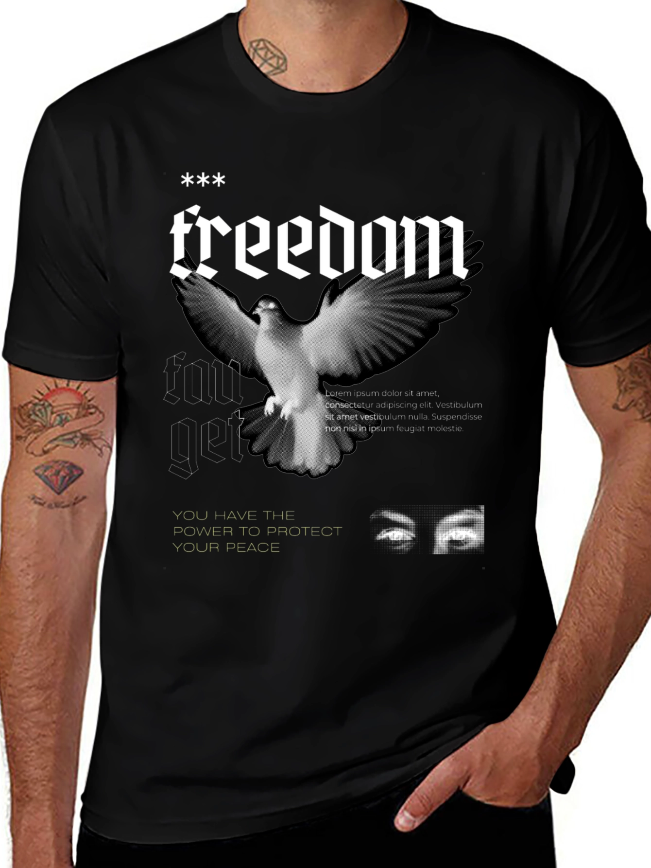 Variant 20 of Freedom Dove Graphic T-Shirt
