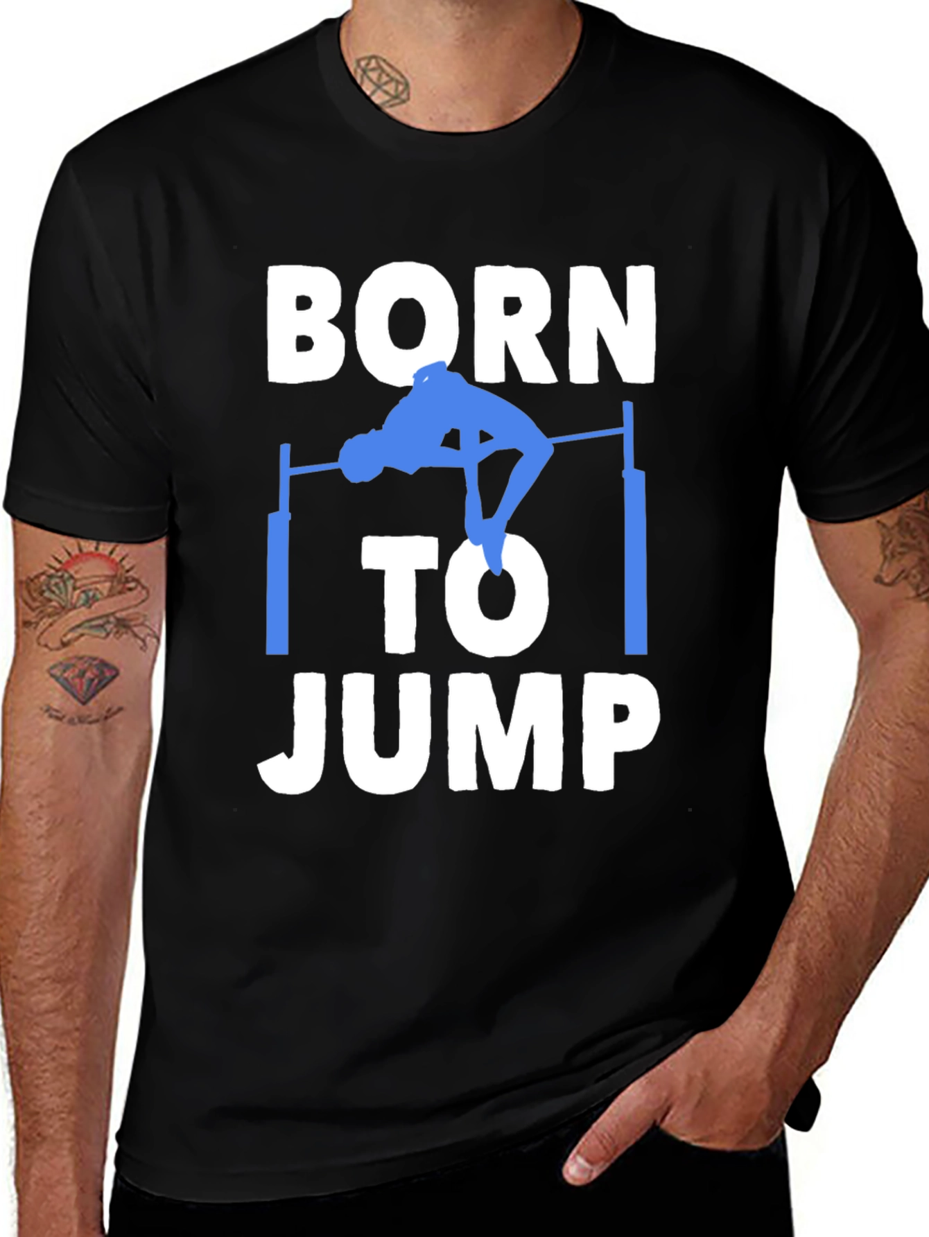 Born to Jump T-Shirt - High Jump Athlete
