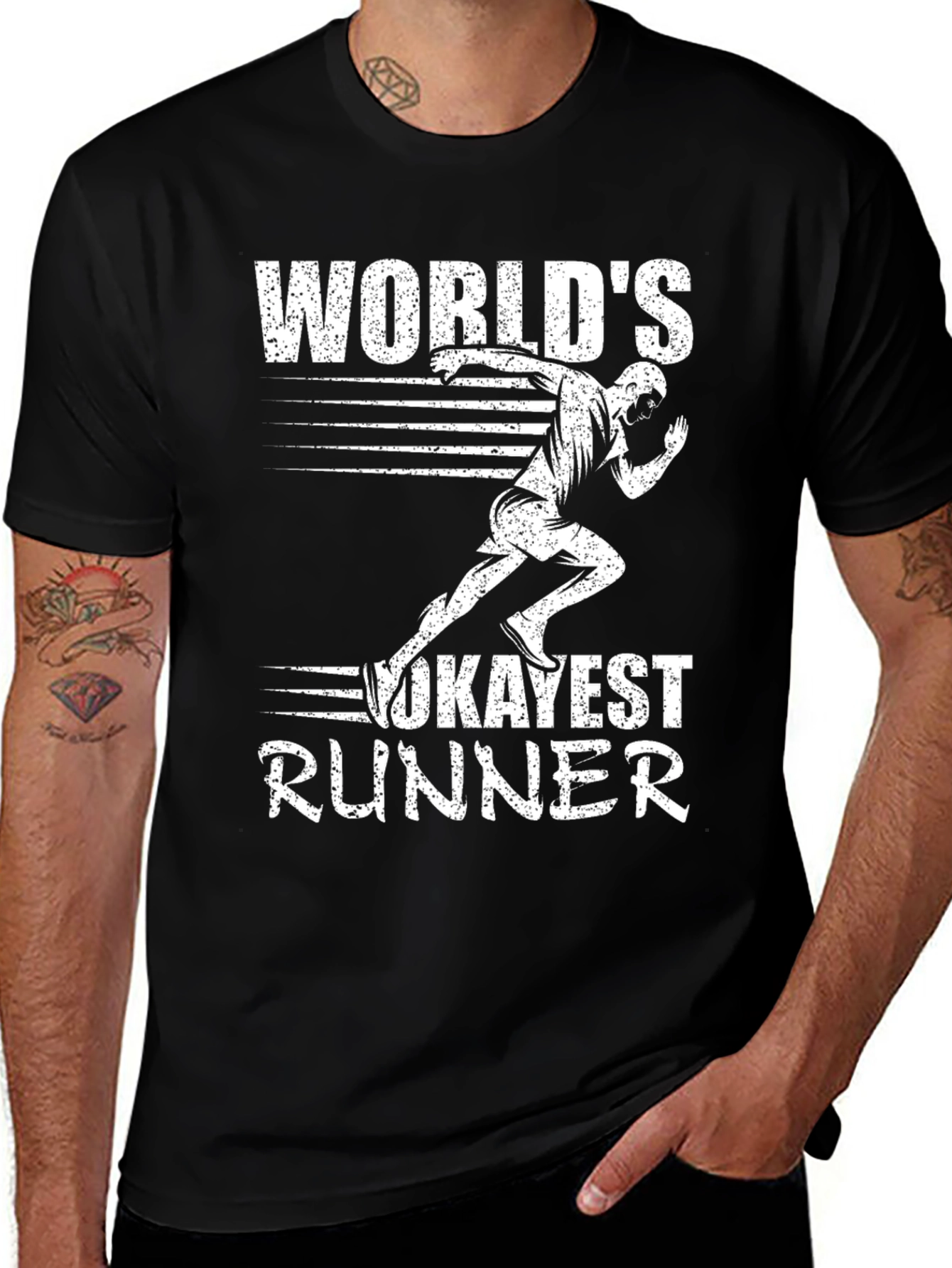 Variant 25 of Okayest Runner T-Shirt