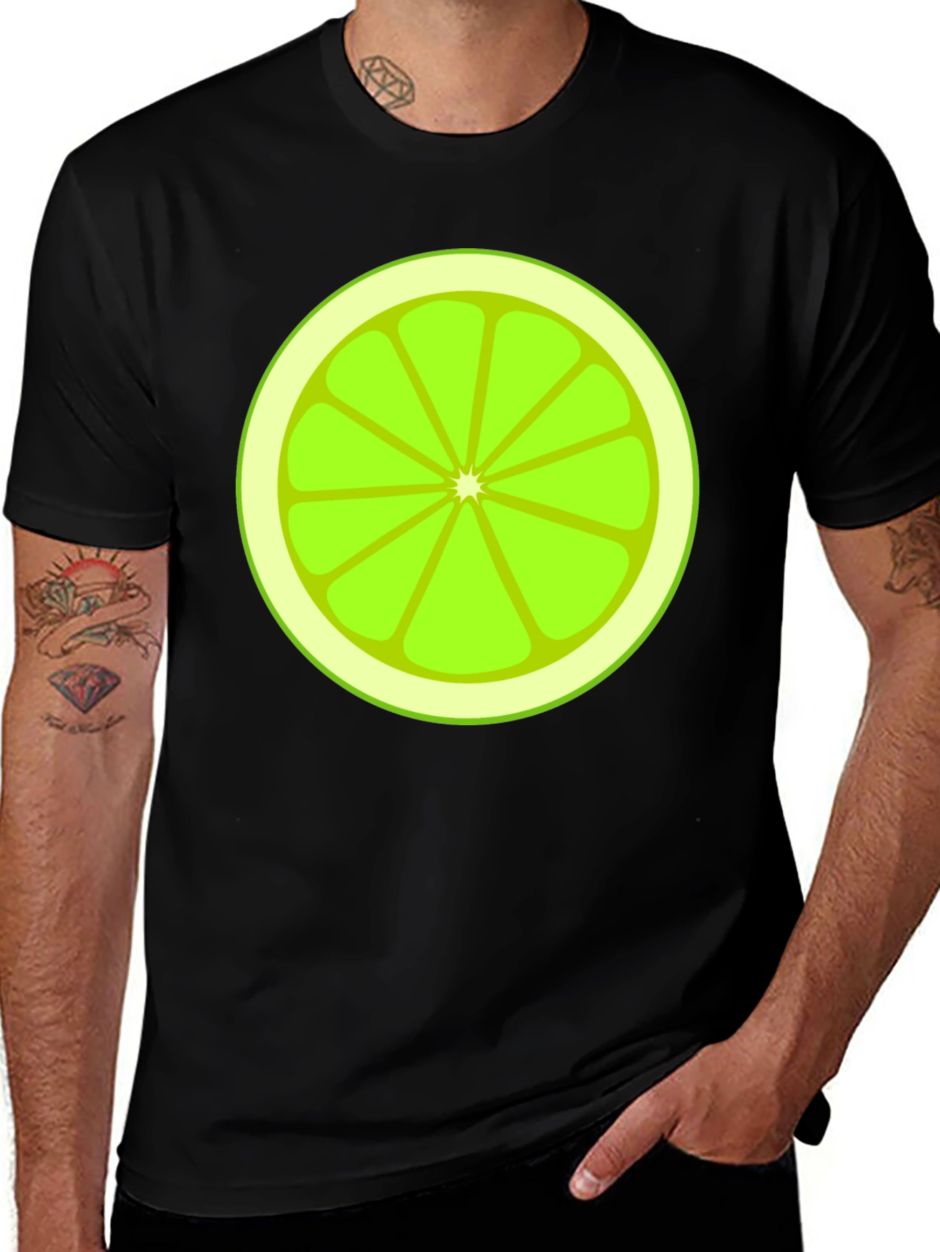 Lime Slice Graphic Tee - Fresh & Fun Design