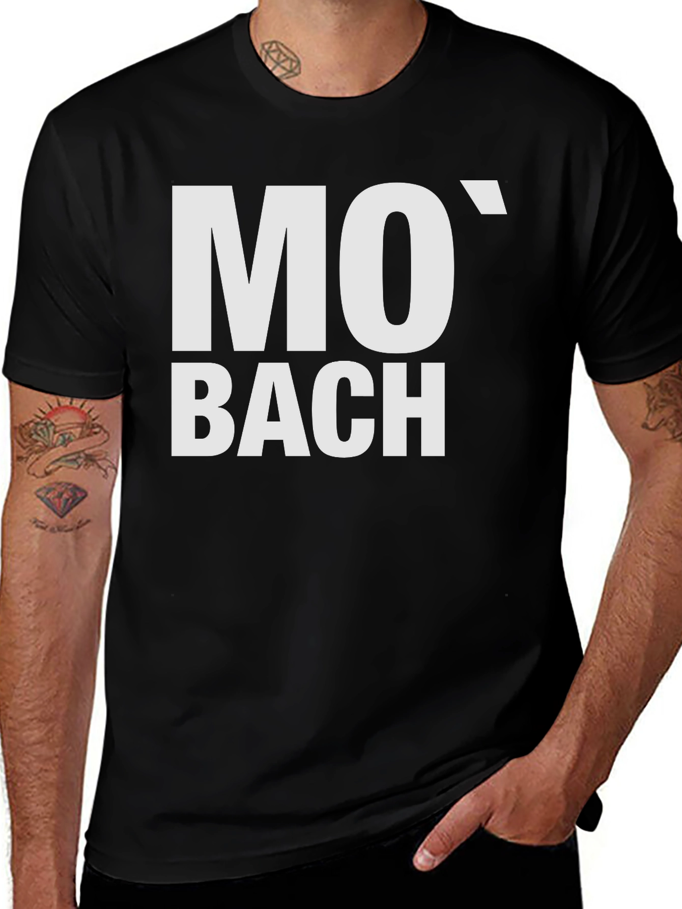 Variant 23 of Mo' Bach Black T-Shirt