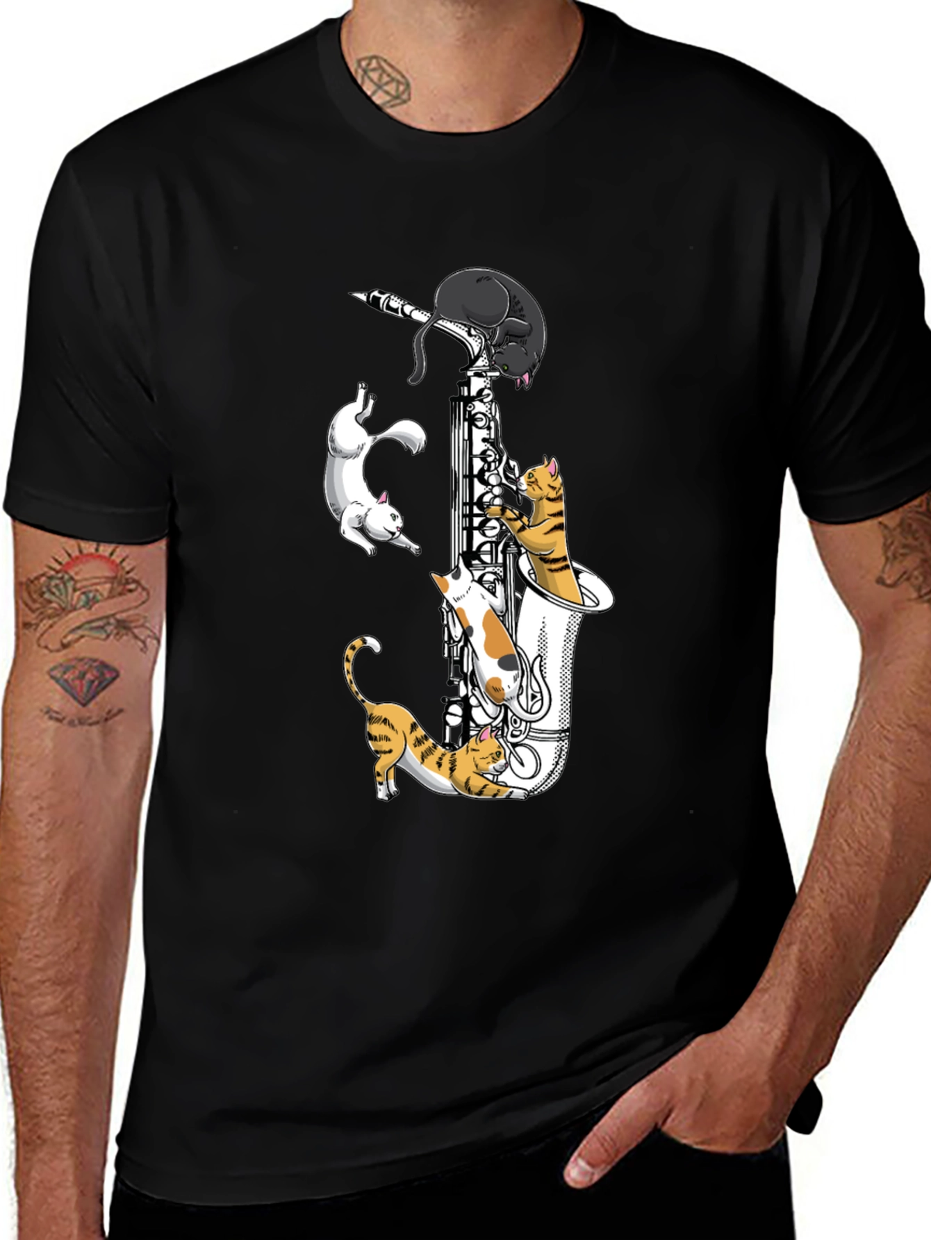 Variant 15 of Saxophone Cats T-Shirt