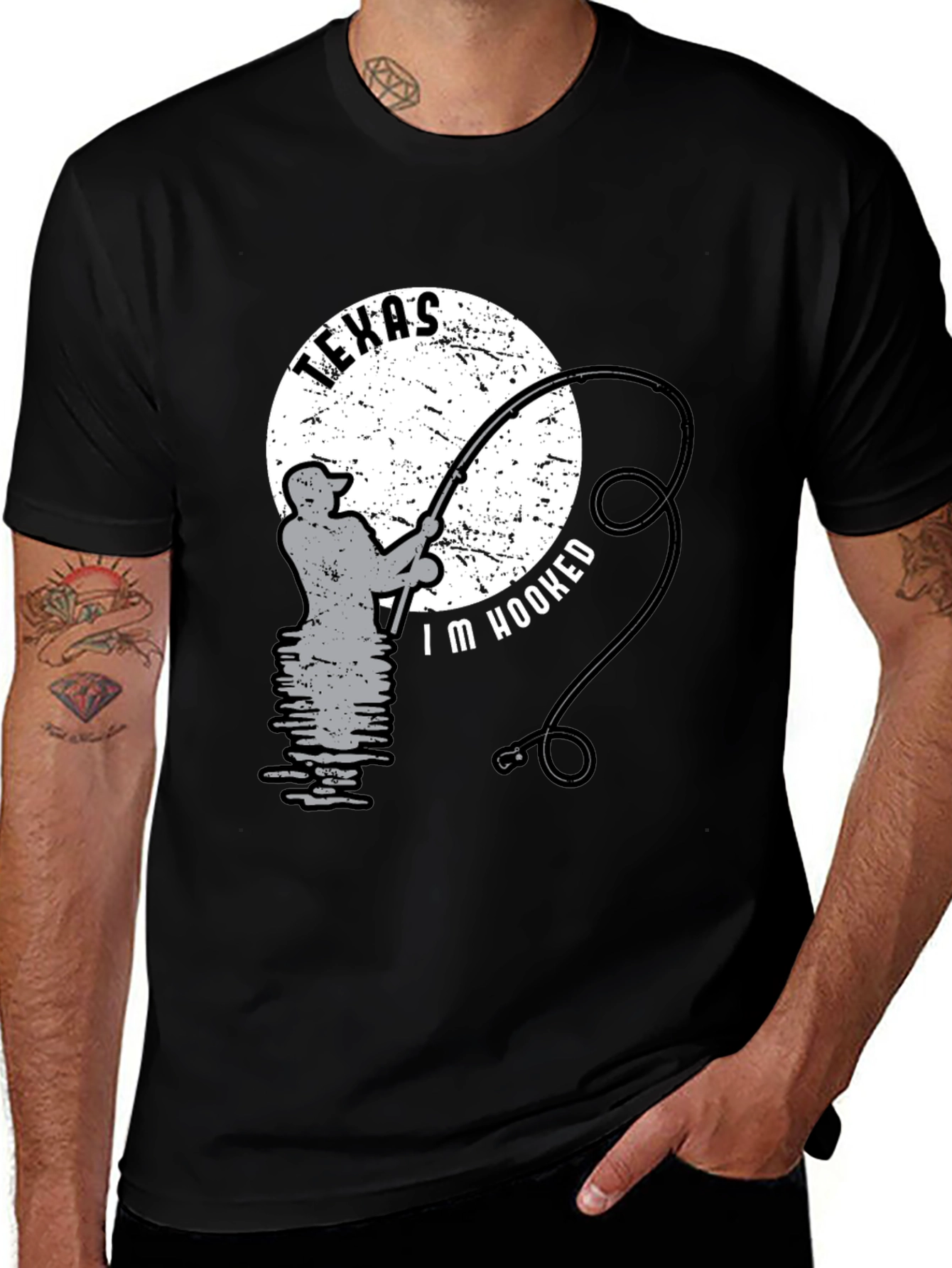 Texas Fishing T-Shirt - I'm Hooked!