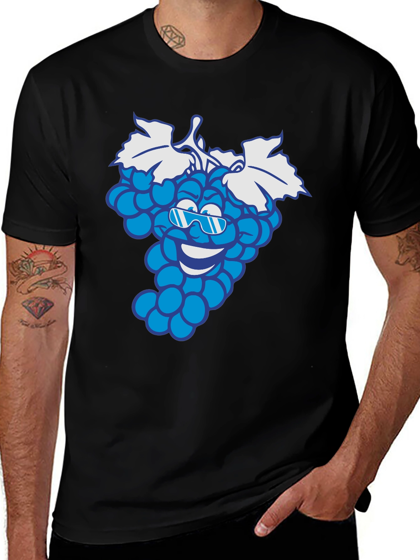Variant 22 of Cool Grape Cartoon Graphic T-Shirt
