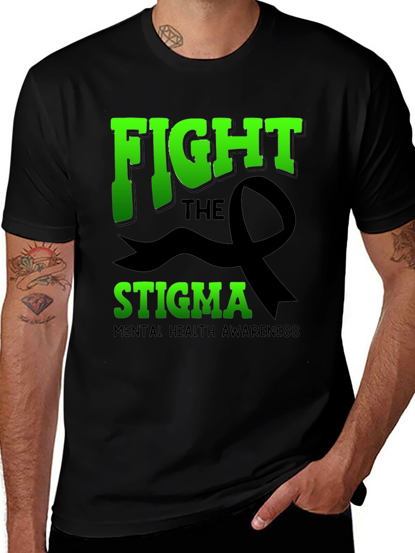Variant 2 of Fight the Stigma Mental Health Awareness Tee