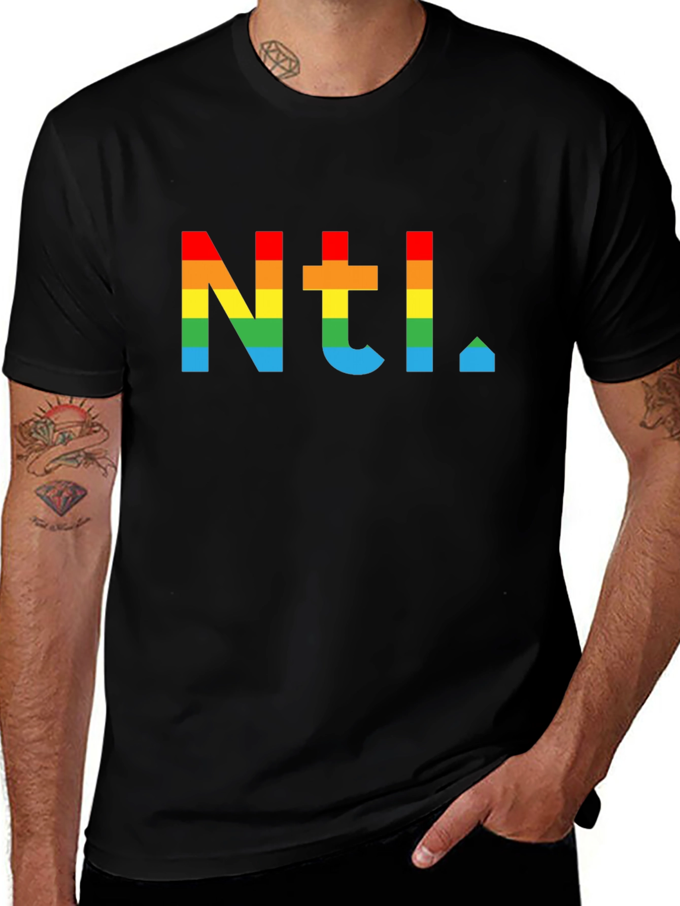 Variant 2 of Rainbow NTL T-Shirt - Pride Apparel