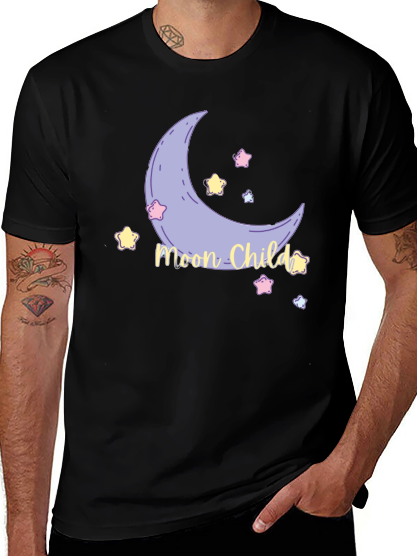 Moon Child Graphic Tee - Unisex Soft Cotton T-Shirt