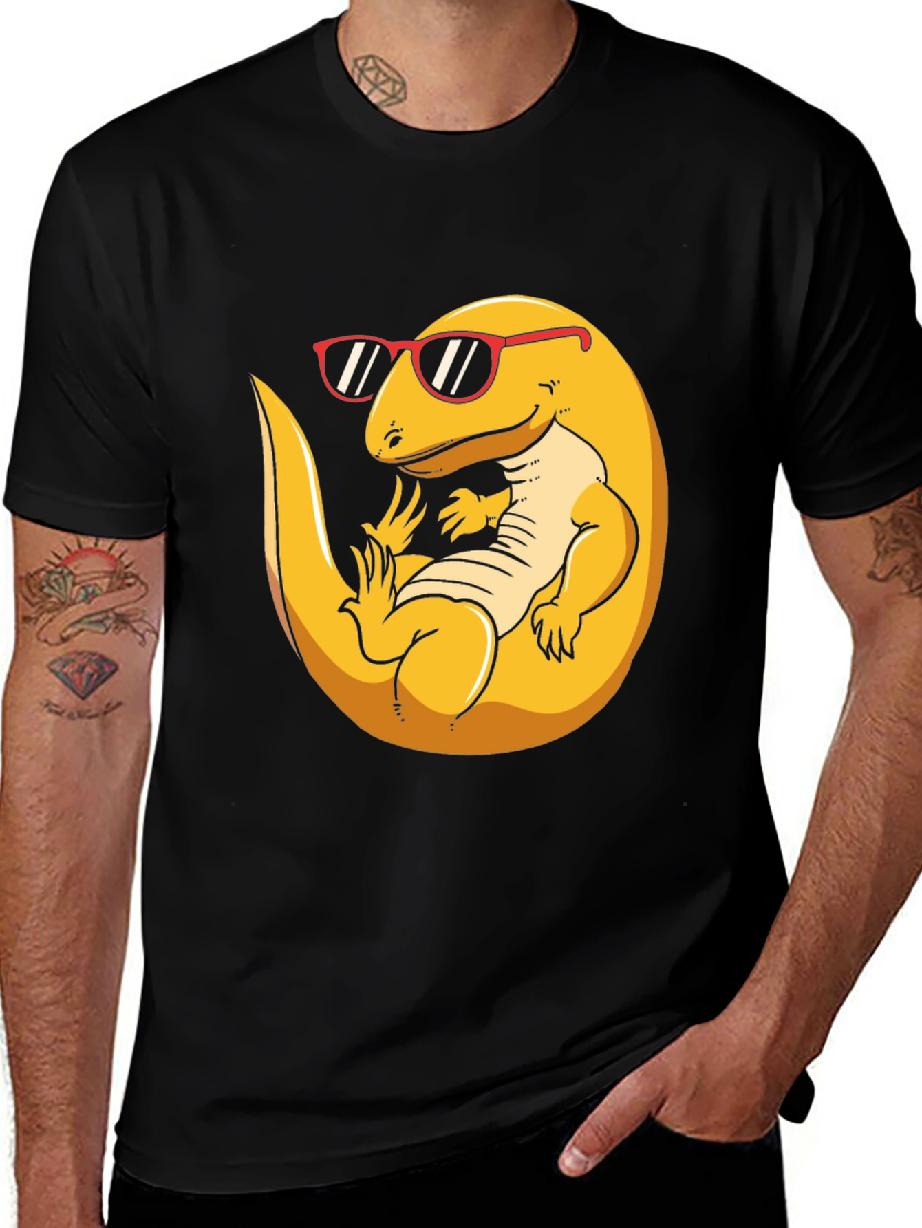 Variant 21 of Cool Lizard T-Shirt - Black