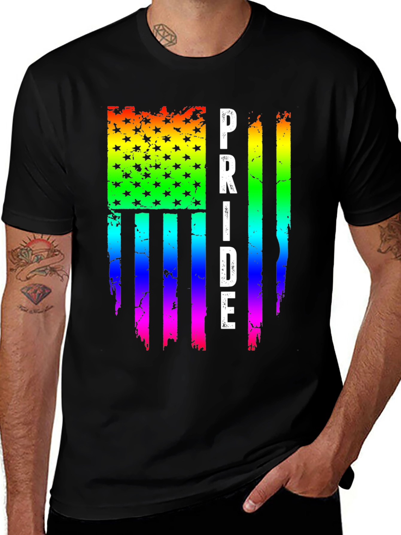 Variant 25 of Pride Flag T-Shirt LGBTQ+ Rainbow Design