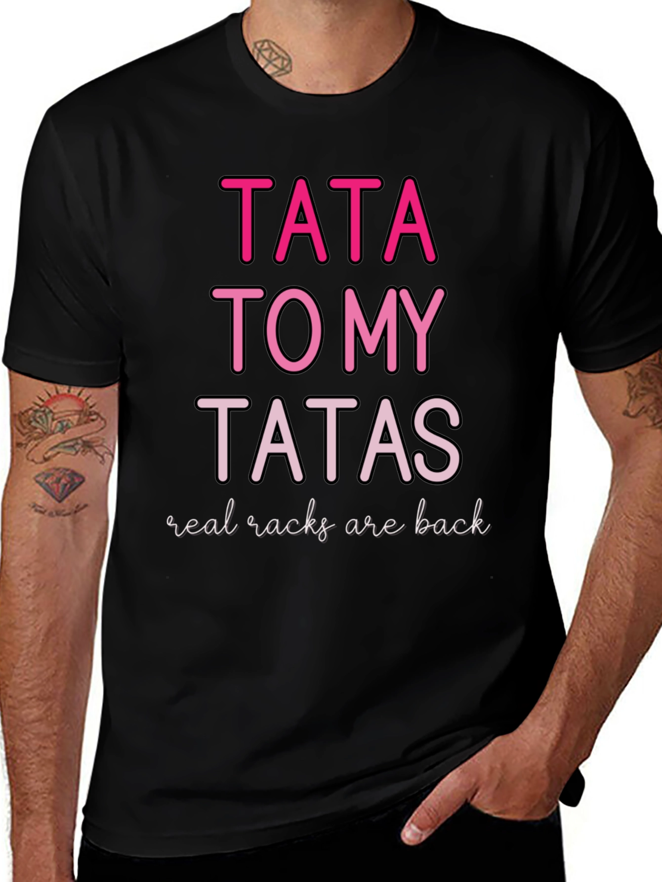 Variant 10 of Tata to my Tatas Graphic Tee - Real Racks are Back
