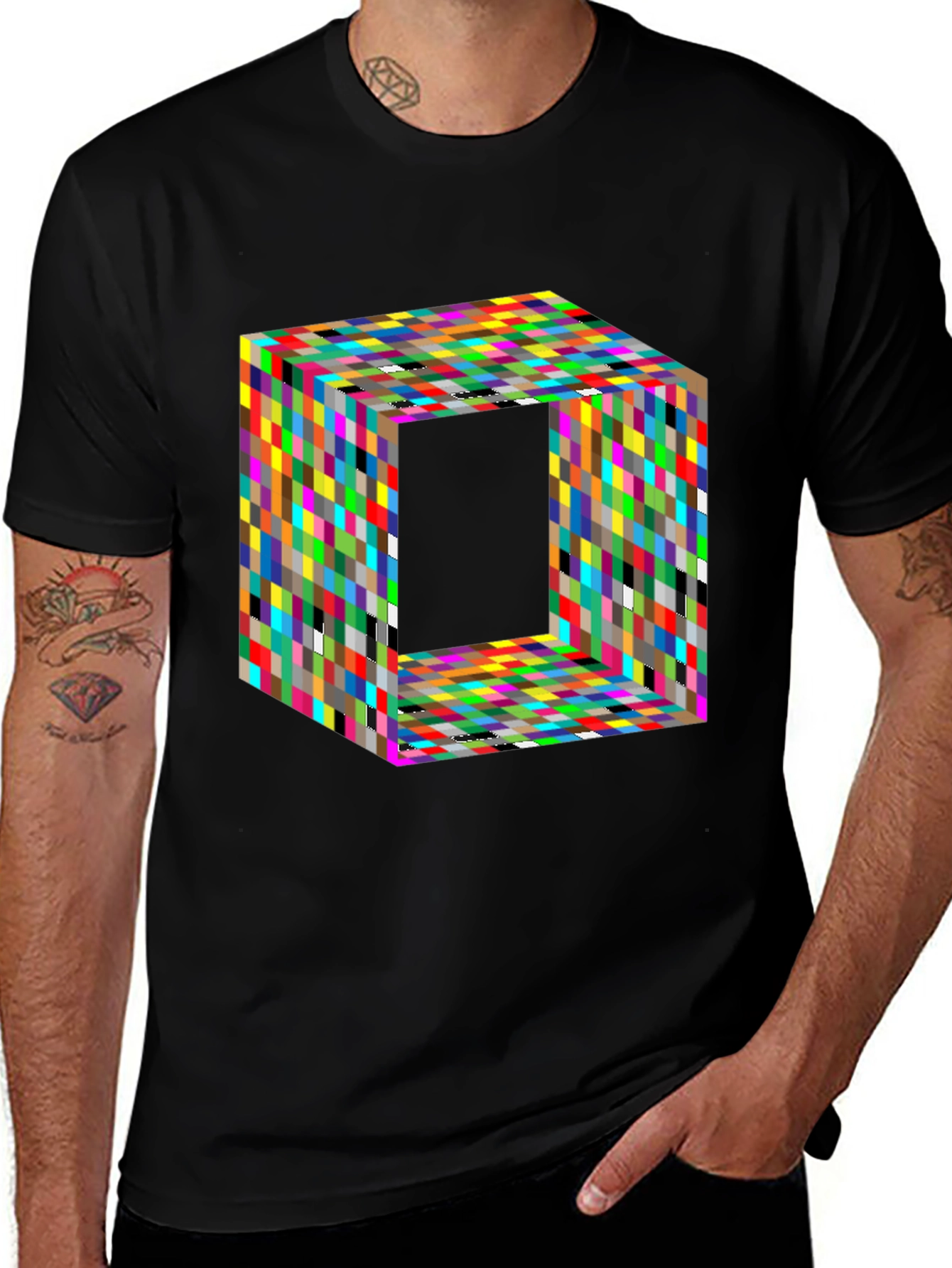 Variant 14 of Geometric Optical Illusion T-Shirt