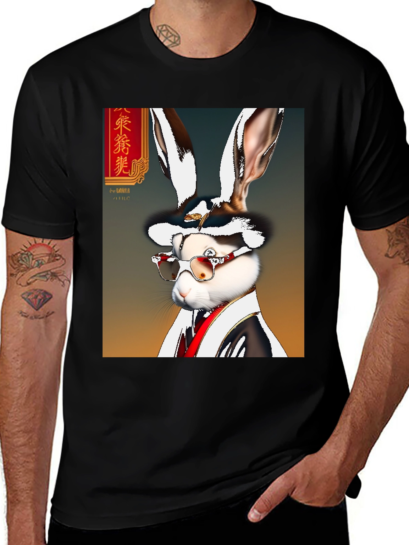 Variant 18 of Rabbit Art Graphic T-Shirt