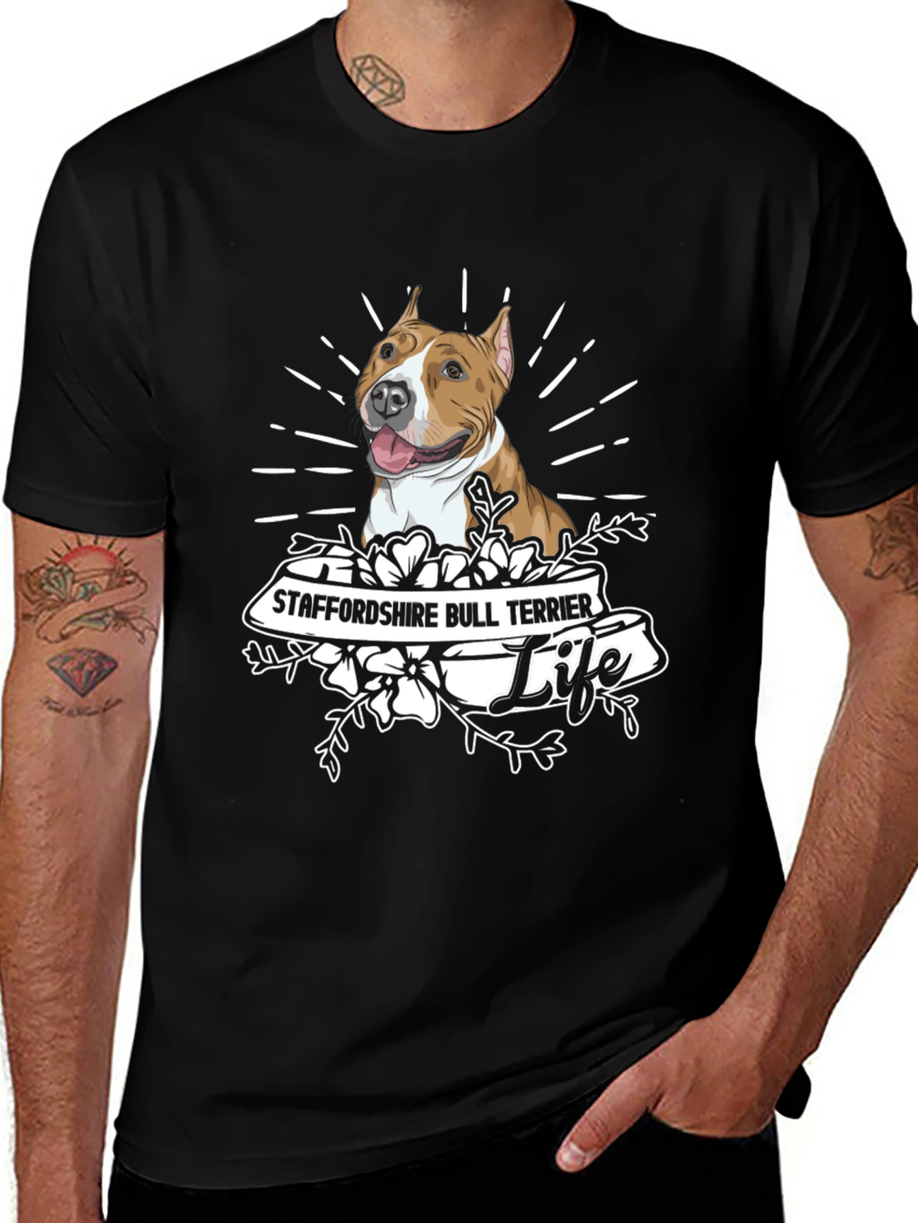 Staffordshire Bull Terrier Life T-Shirt