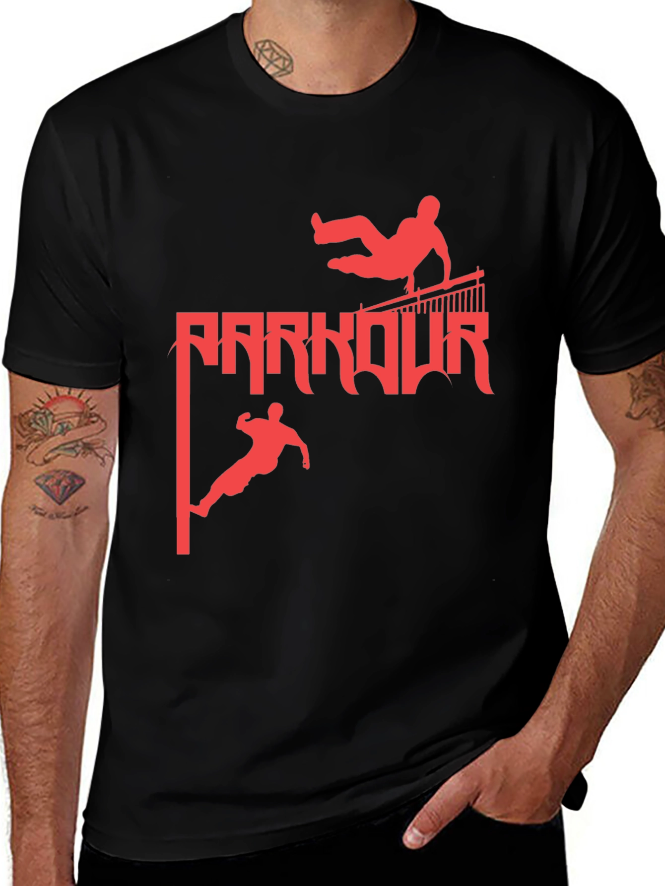 Variant 24 of Parkour Graphic Tee - Urban Style