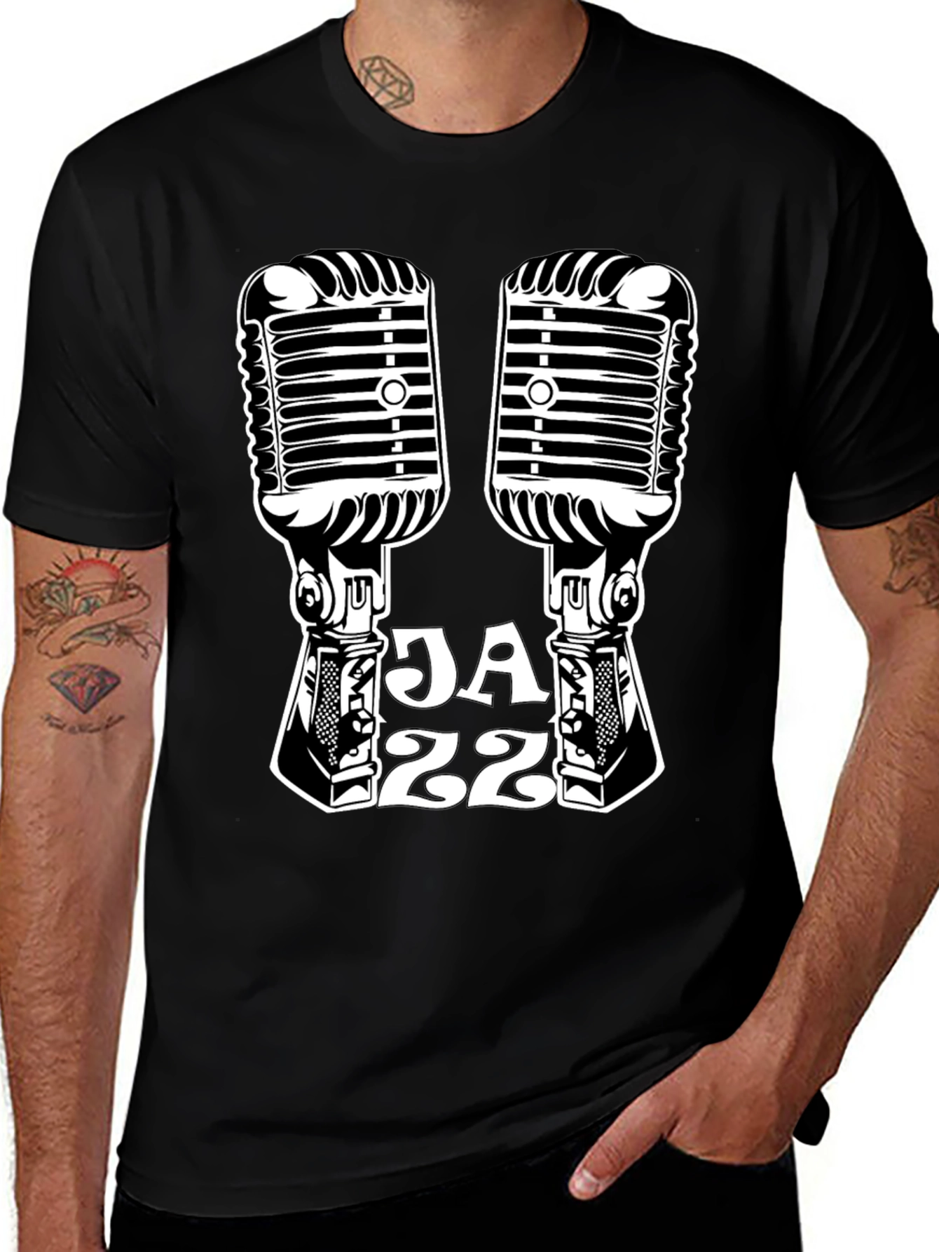 Variant 27 of Vintage Jazz Music Black T-Shirt
