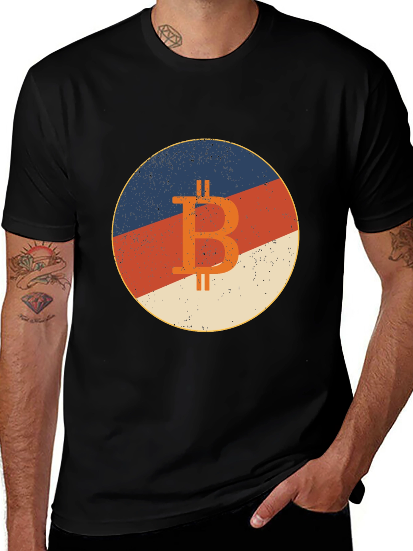Variant 6 of Bitcoin Retro Graphic Tee