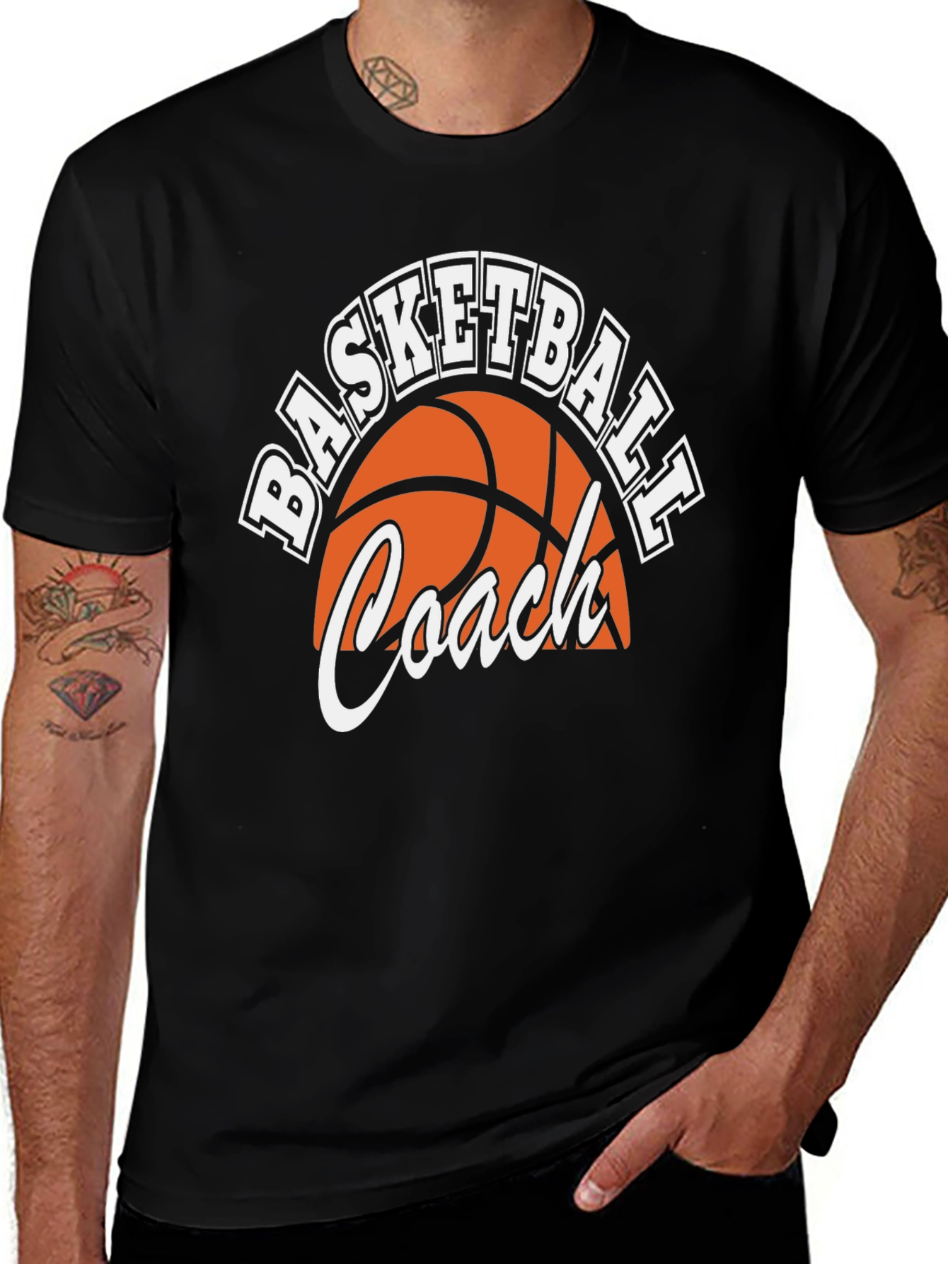 Variant 23 of Basketball Coach T-Shirt - Sporty Graphic Tee