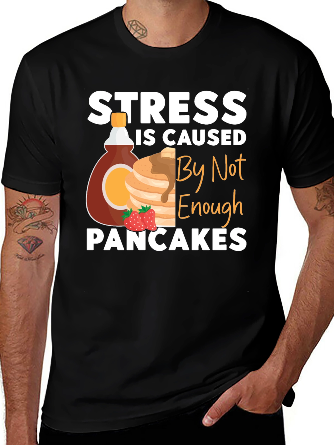 Variant 26 of Stress Pancakes Graphic Tee