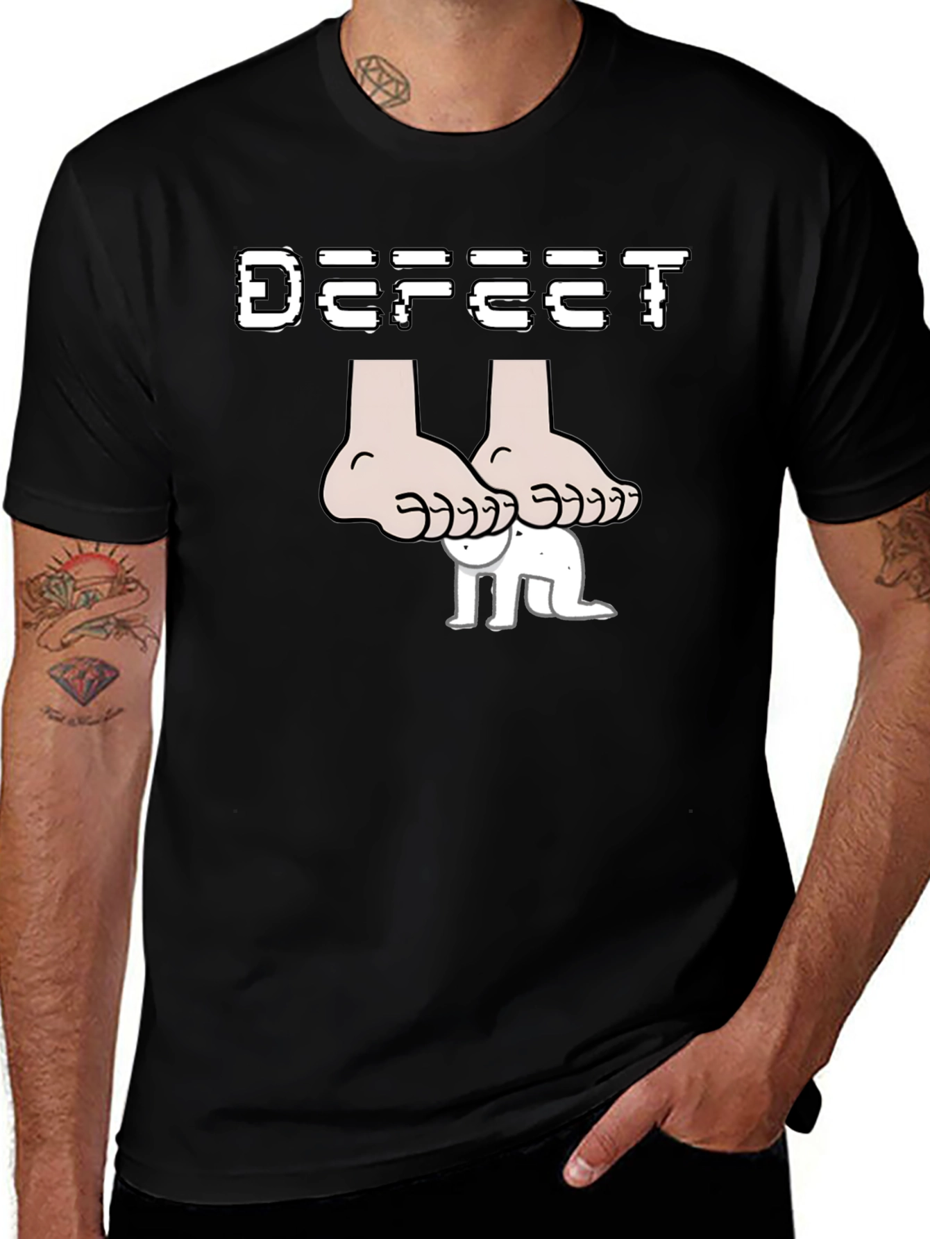 Variant 13 of Defeet Funny Graphic T-Shirt