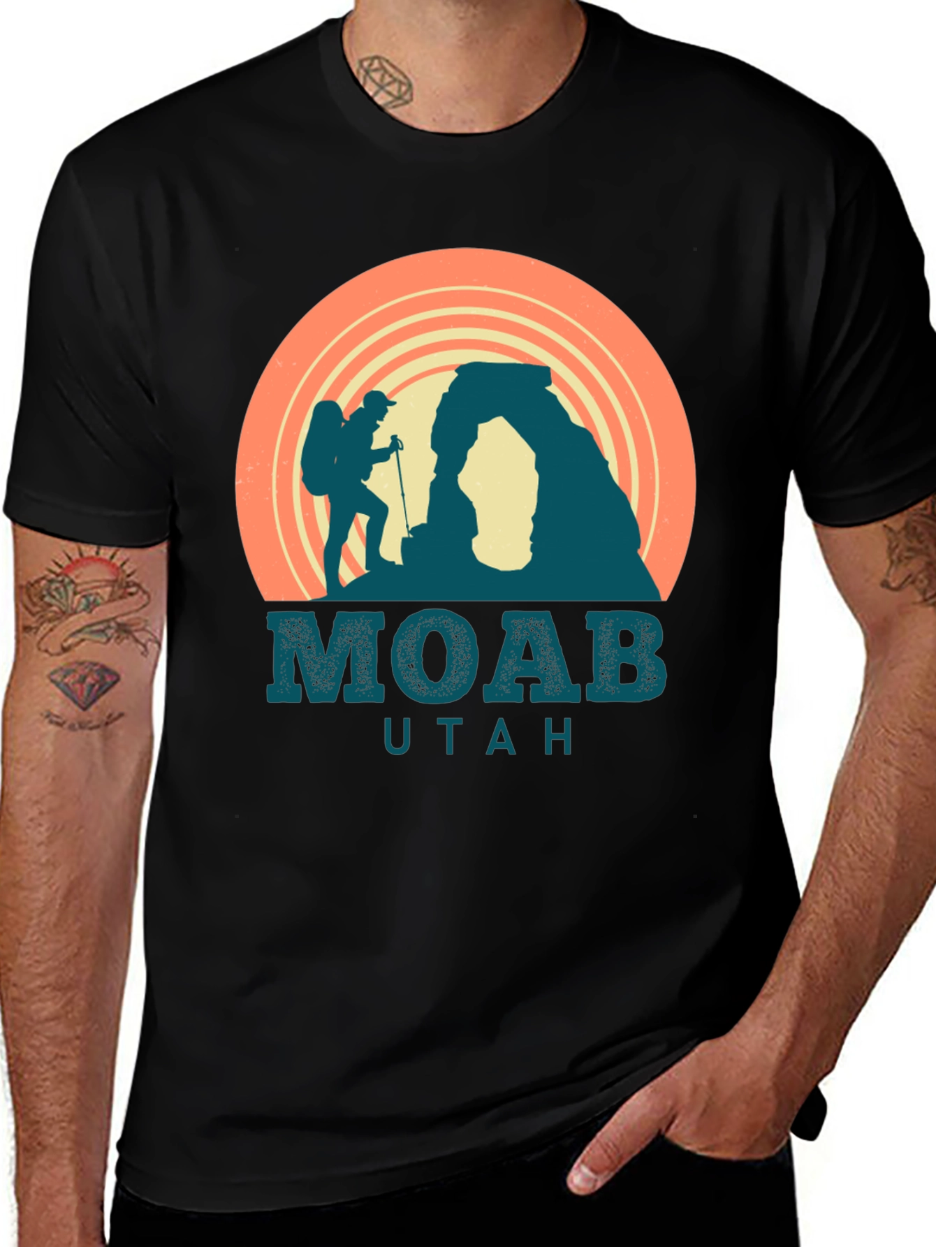 Variant 5 of Moab Utah Hiking T-Shirt
