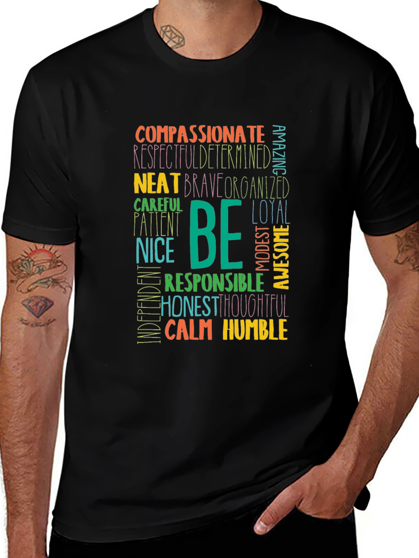 Variant 25 of Be Inspirational Graphic Tee - Positive Message T-Shirt