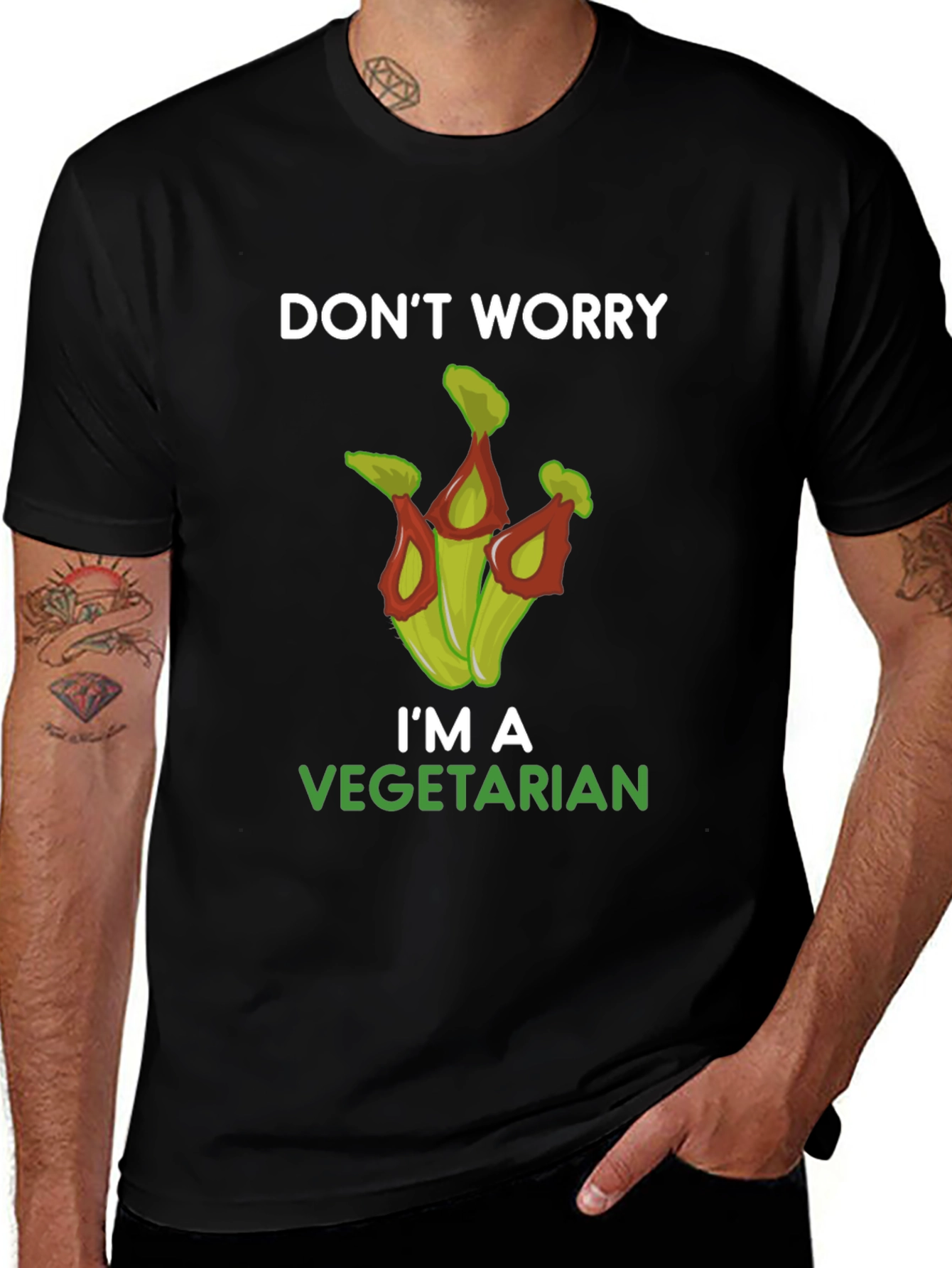 Variant 16 of Vegetarian Pitcher Plant Graphic T-Shirt