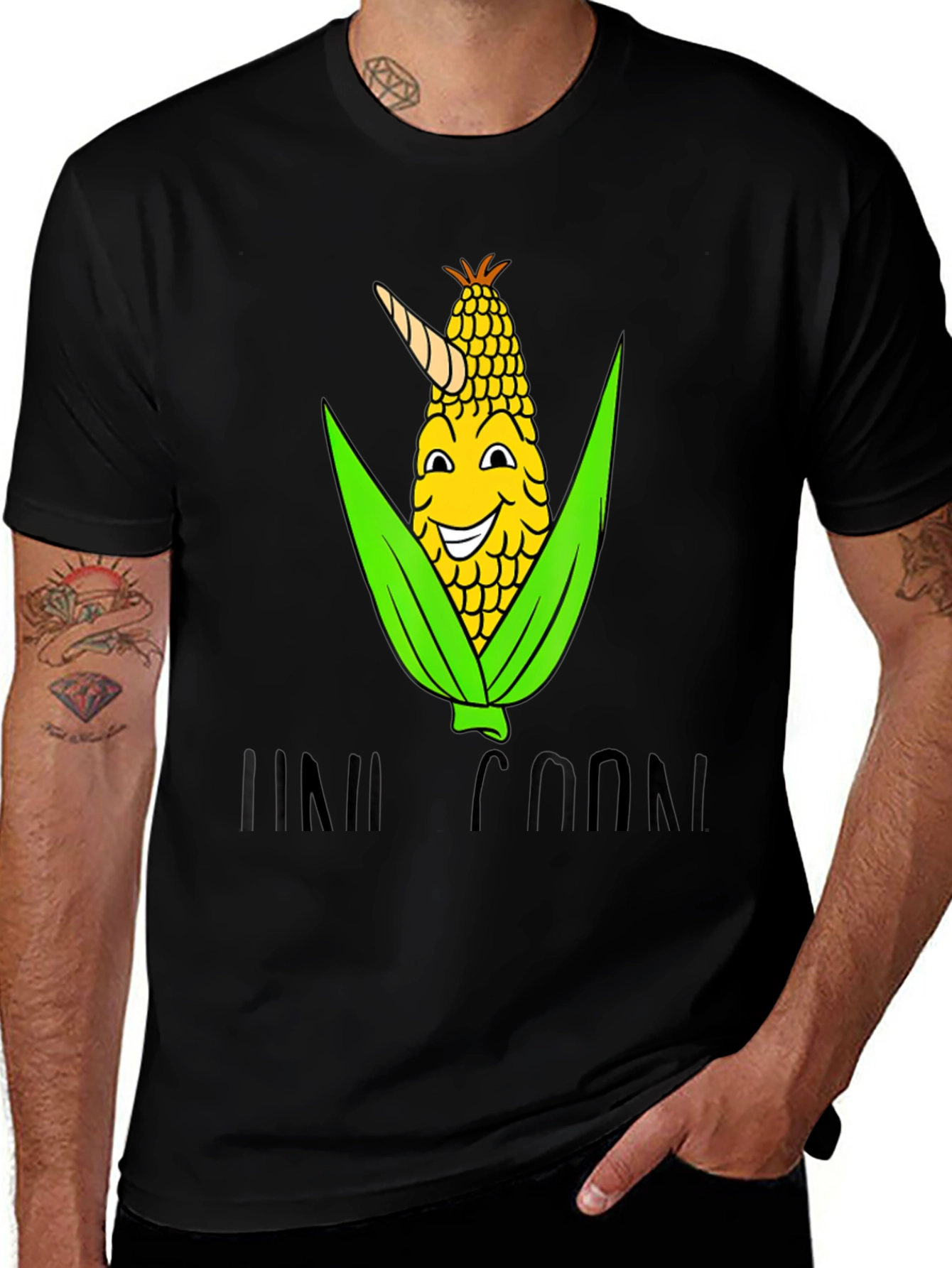 Variant 3 of Unicorn Corn Graphic T-Shirt - Funny Tee