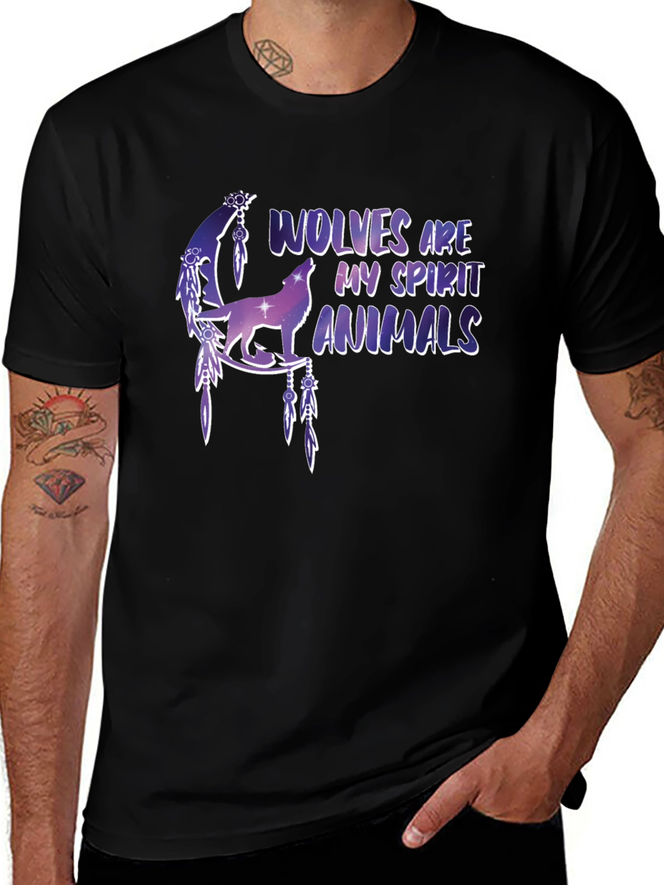 Variant 18 of Wolf Spirit Animals Graphic T-Shirt
