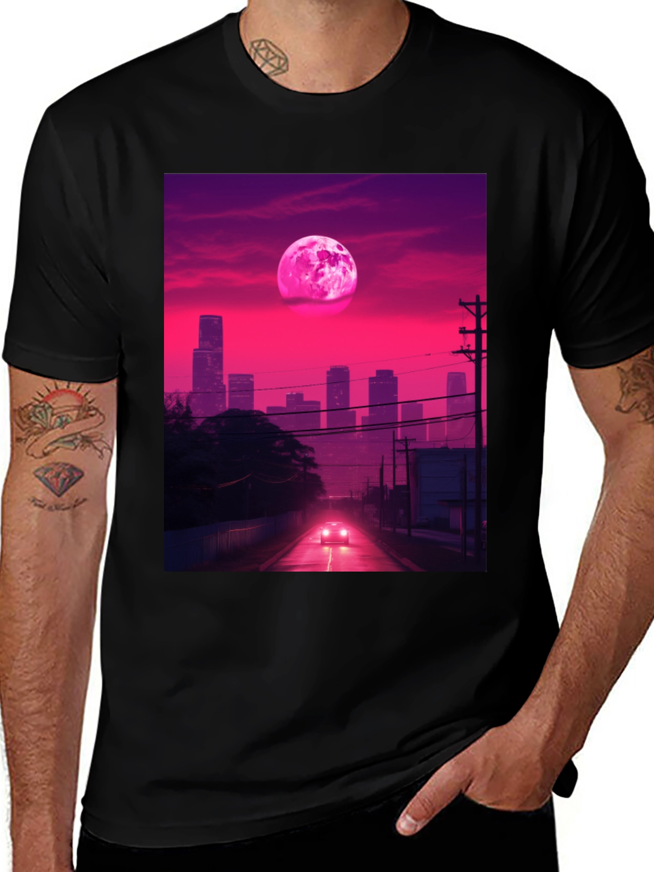 Variant 29 of Retro Cityscape T-Shirt