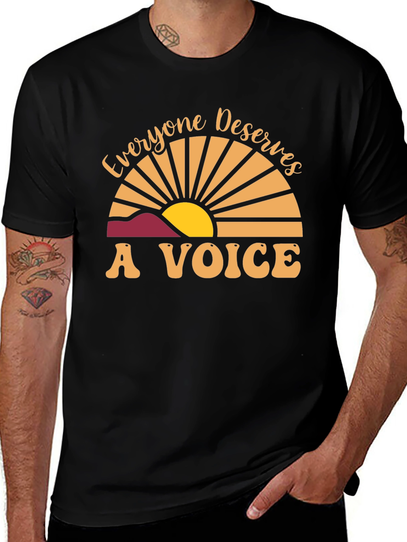Variant 22 of Everyone Deserves A Voice Graphic T-Shirt