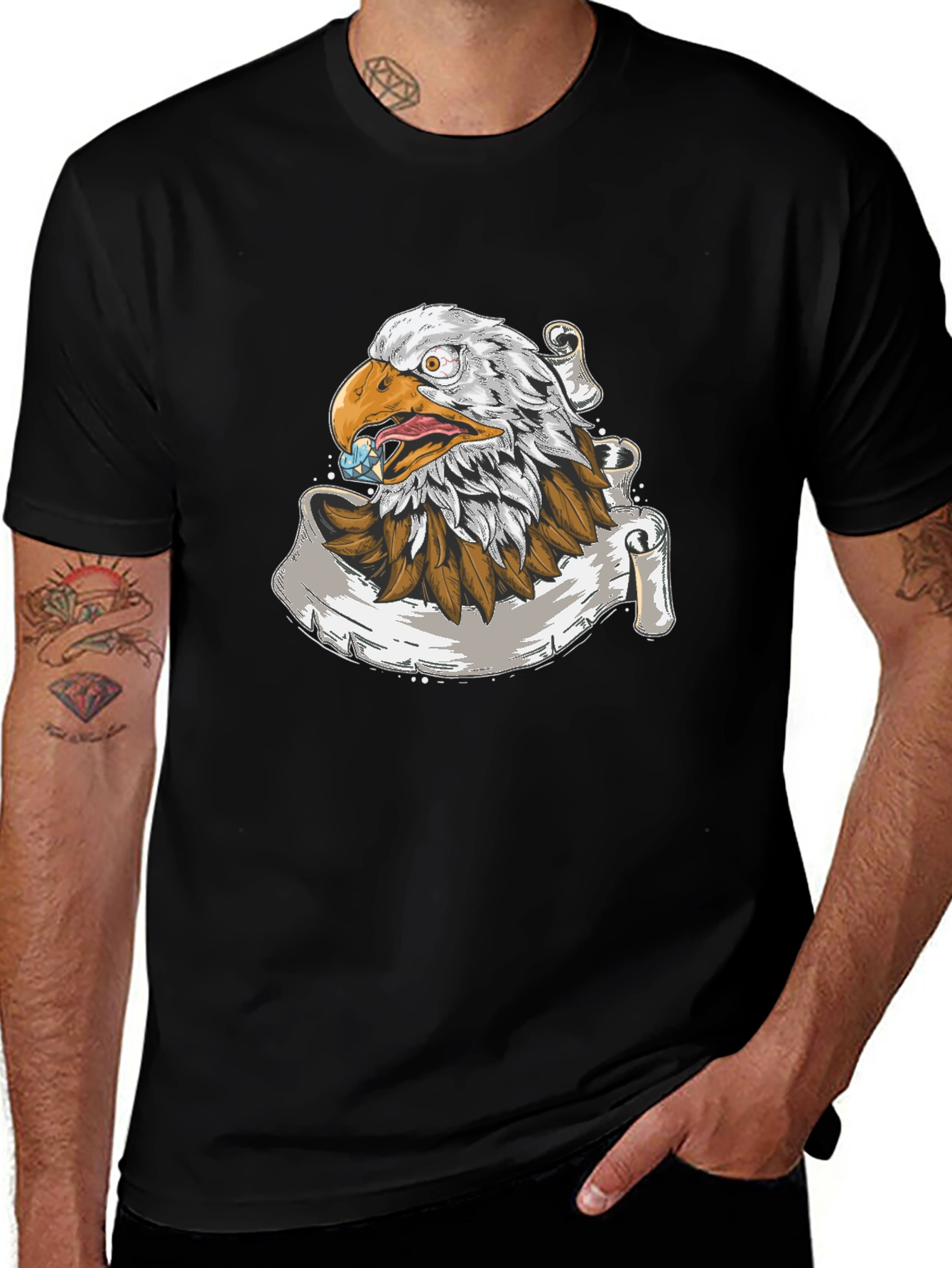 Variant 16 of Eagle Graphic Tee - Patriotic Design