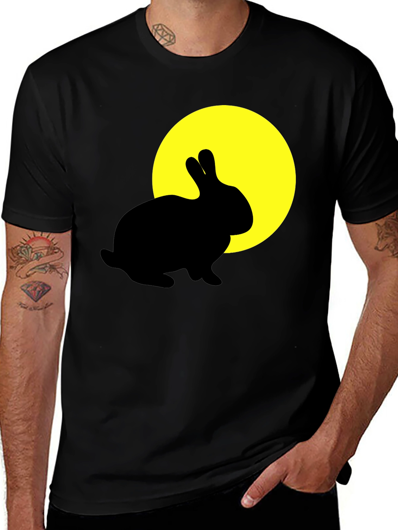 Variant 30 of Rabbit Moon Graphic T-Shirt