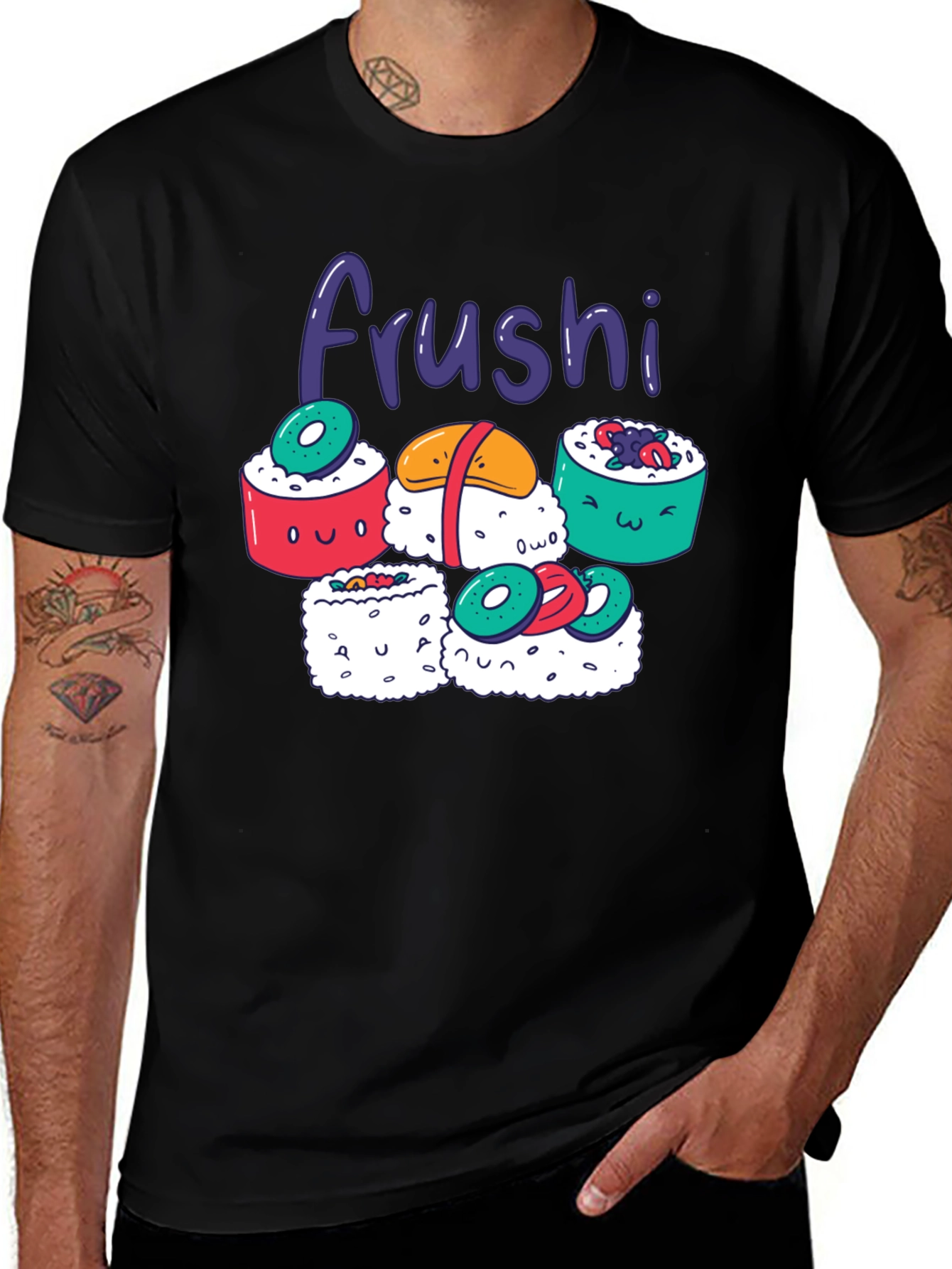 Variant 11 of Frushi Sushi T-Shirt: Cute Foodie Tee
