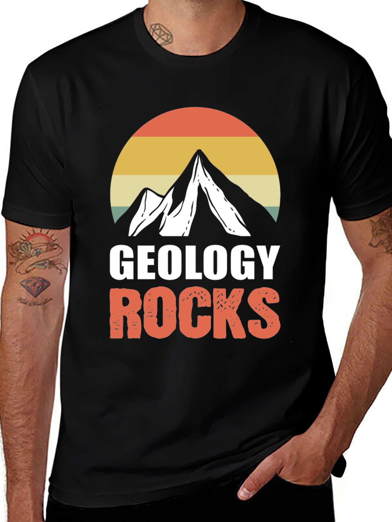 Geology Rocks T-Shirt - Mountain Design