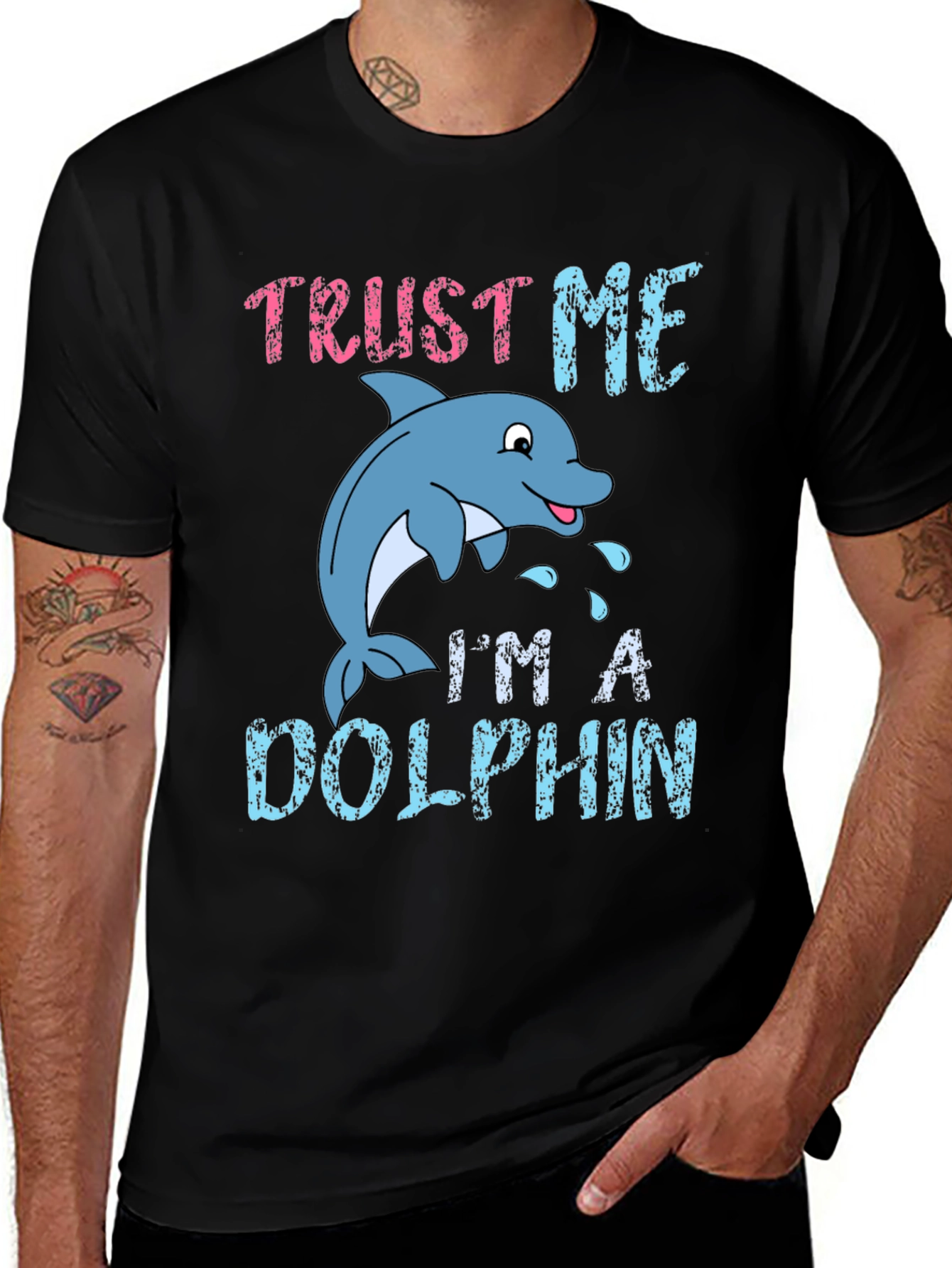 Variant 23 of Trust Me I'm a Dolphin T-Shirt