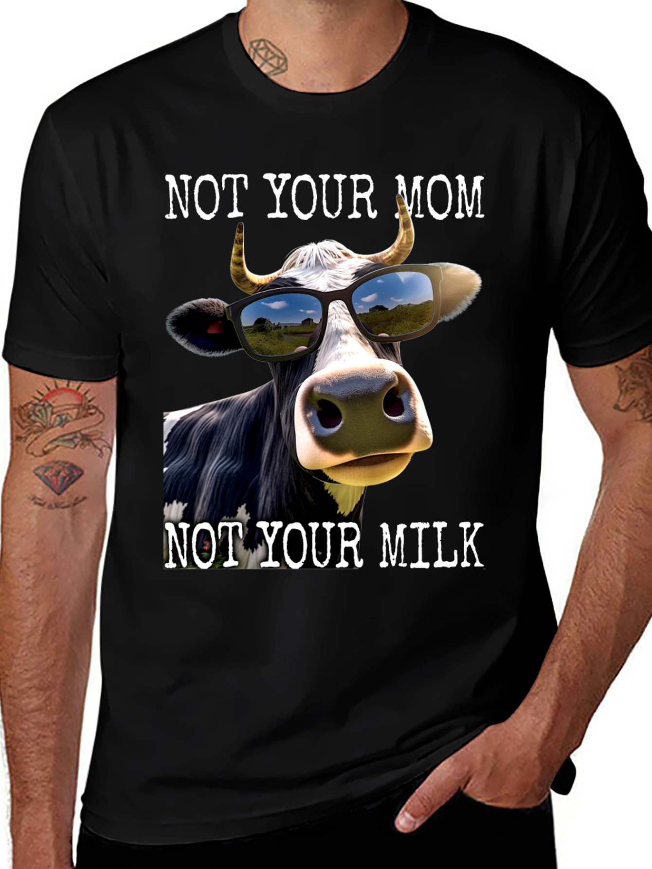 Variant 6 of Not Your Mom, Not Your Milk Graphic Tee