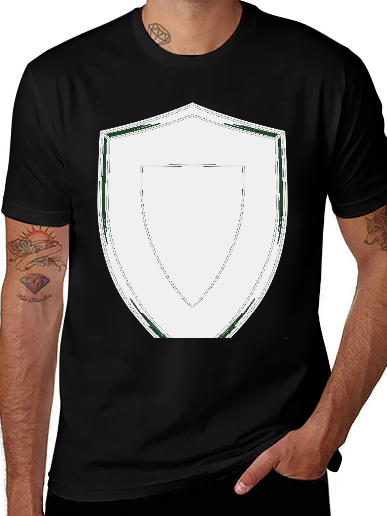 Shield Graphic Black T-Shirt