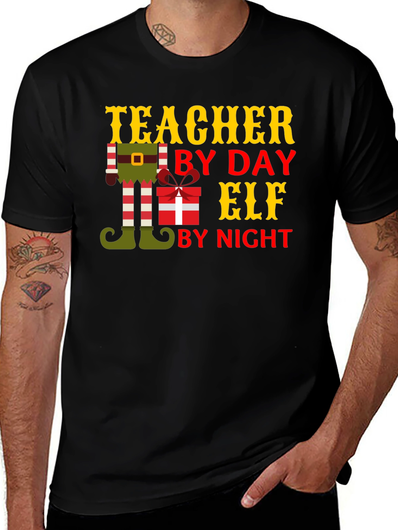 Variant 30 of Teacher By Day Elf By Night Graphic Tee