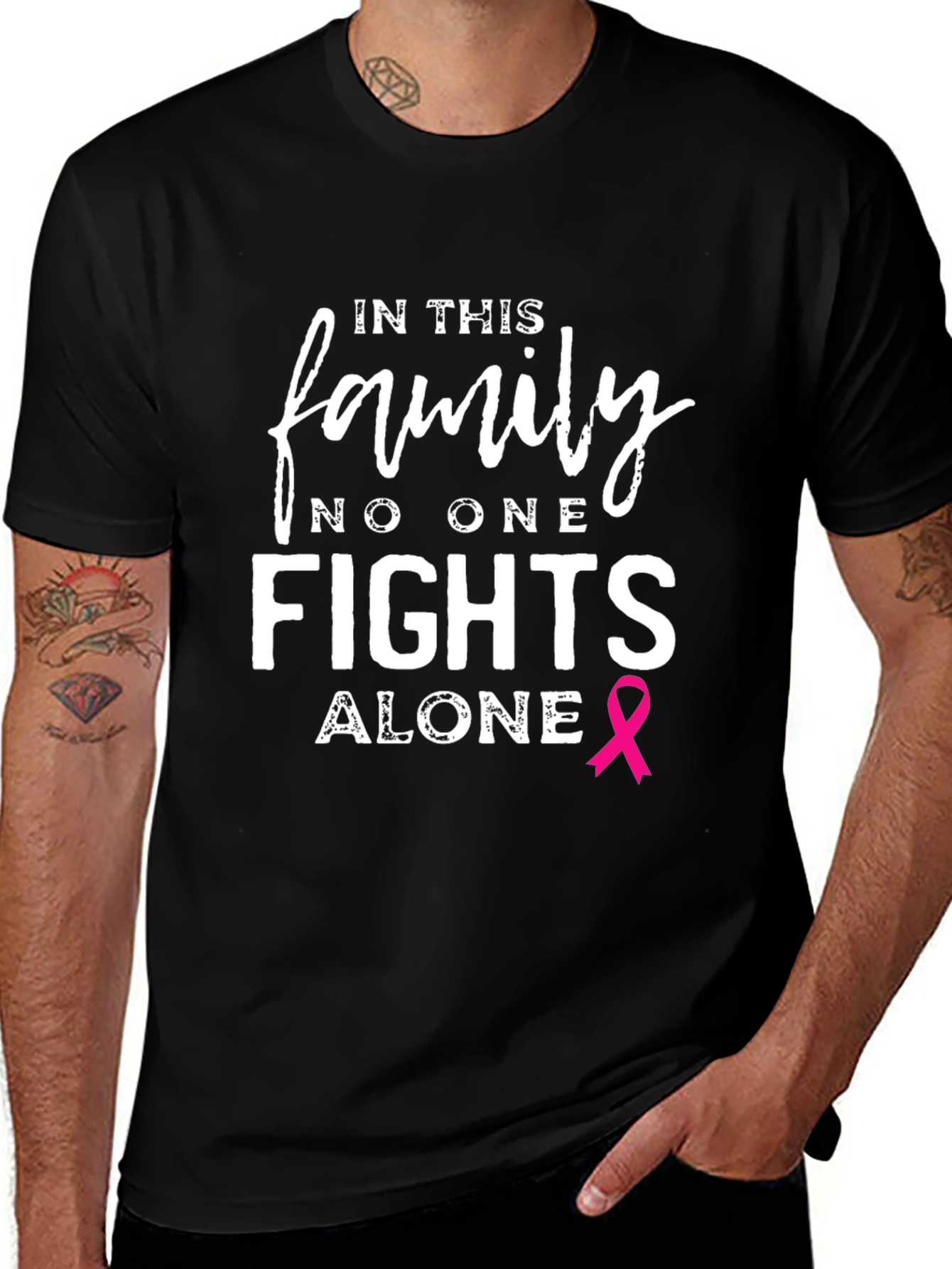 In This Family No One Fights Alone T-Shirt