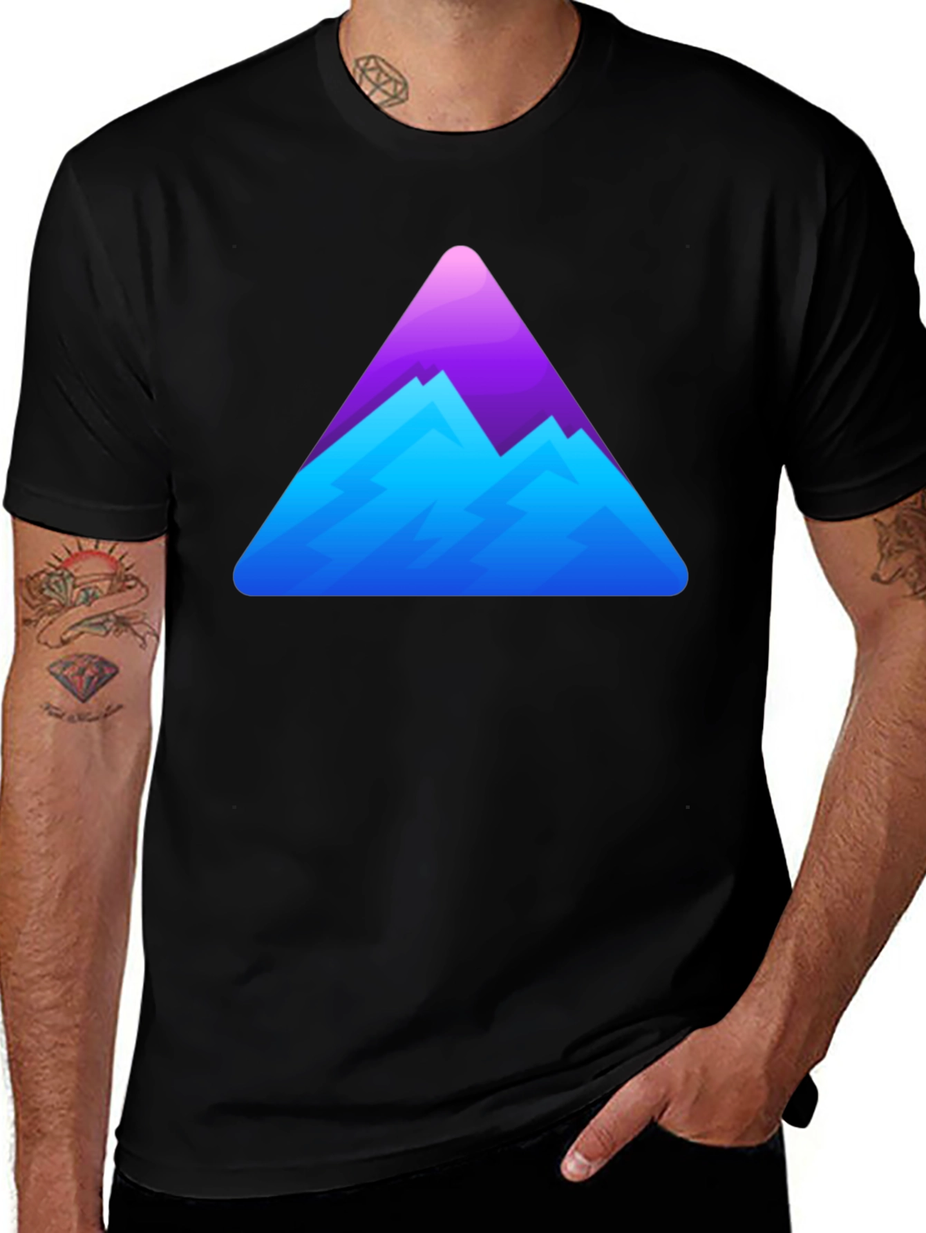 Mountain Peak Graphic T-Shirt - Soft Cotton Tee