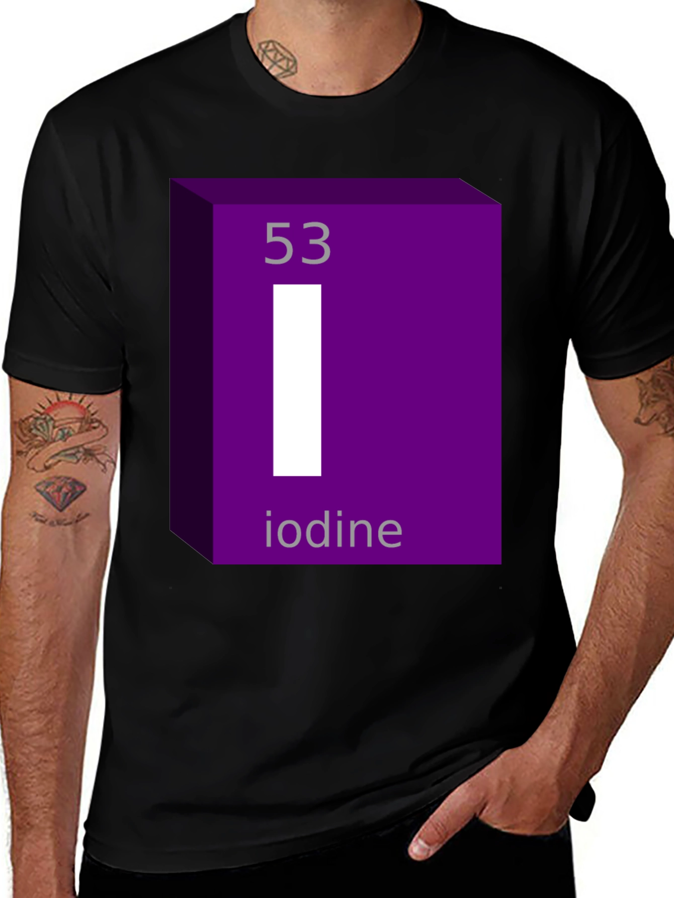 Variant 15 of Iodine Element T-Shirt - Science Geek Tee