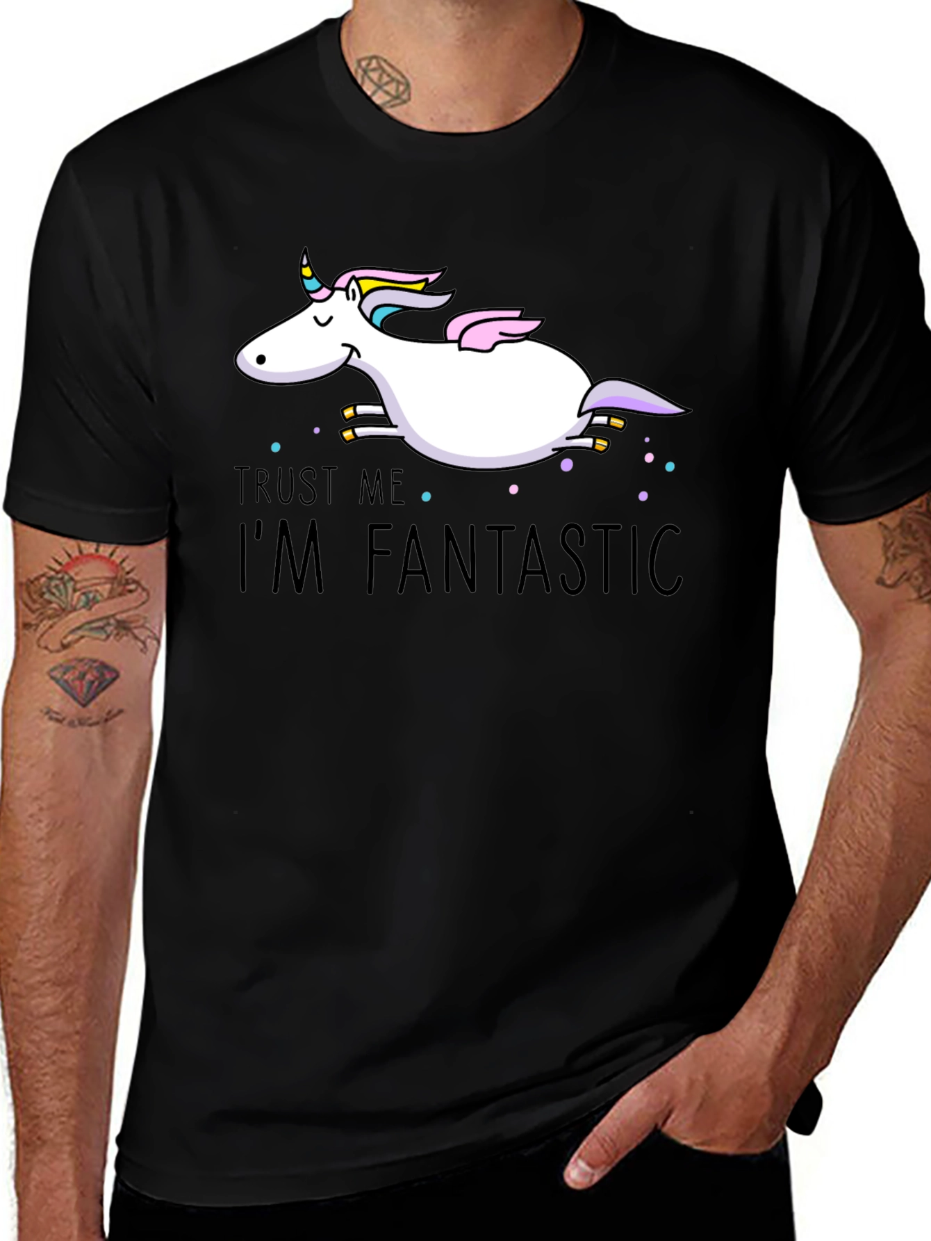 Variant 9 of Trust Me I'm Fantastic Unicorn Graphic T-Shirt